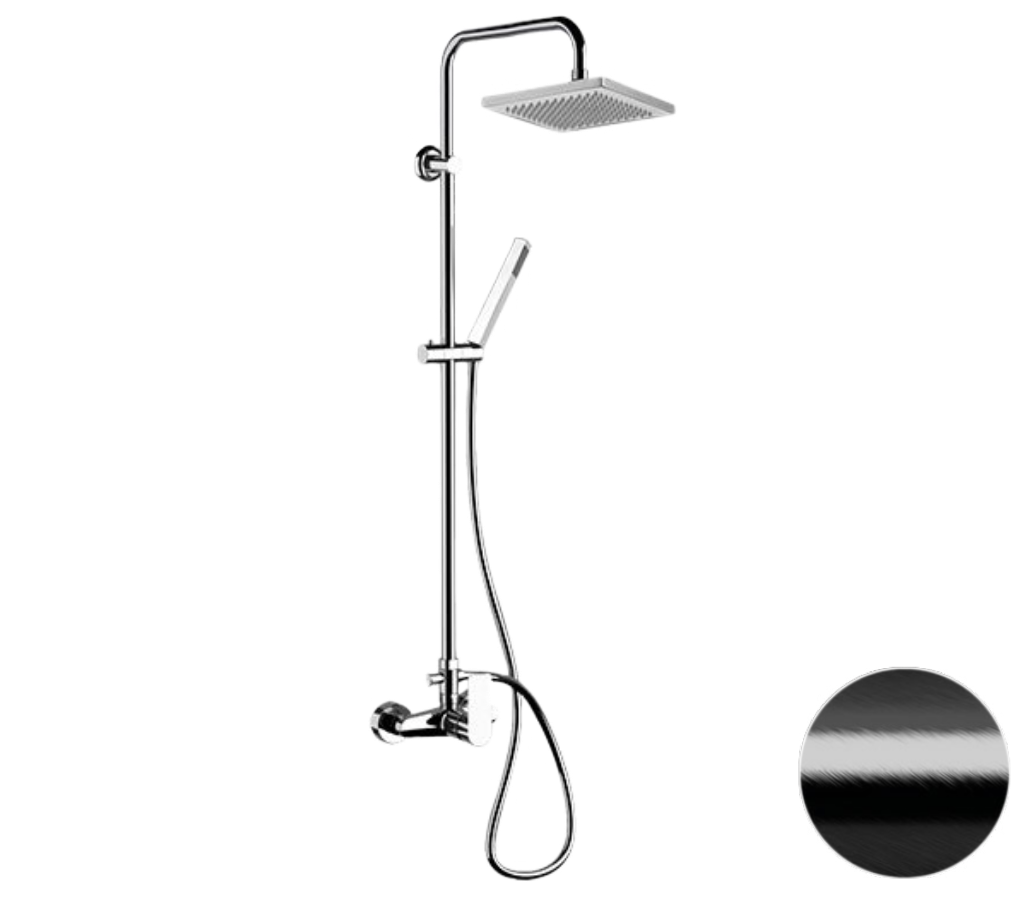 Душевая система Remer Energy EY37X7SS9SSCFP, черный брашированный хром