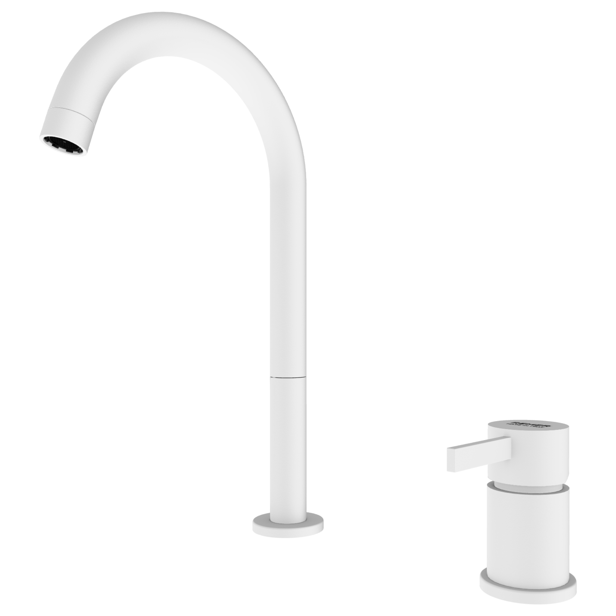 Смеситель для раковины Remer Metrica MC57LBO, белый матовый