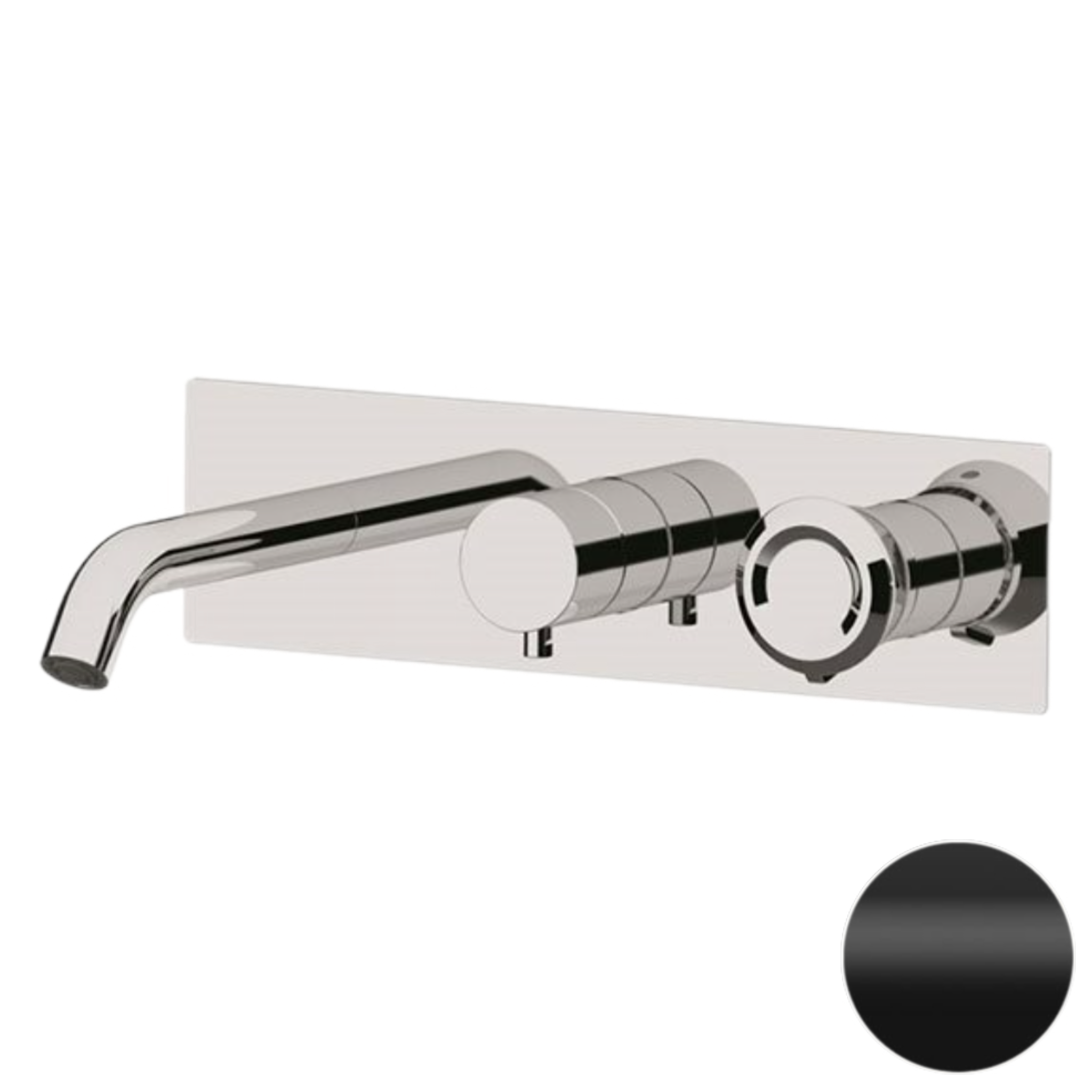 Смеситель для ванны Remer Element ET54D2NO, черный матовый