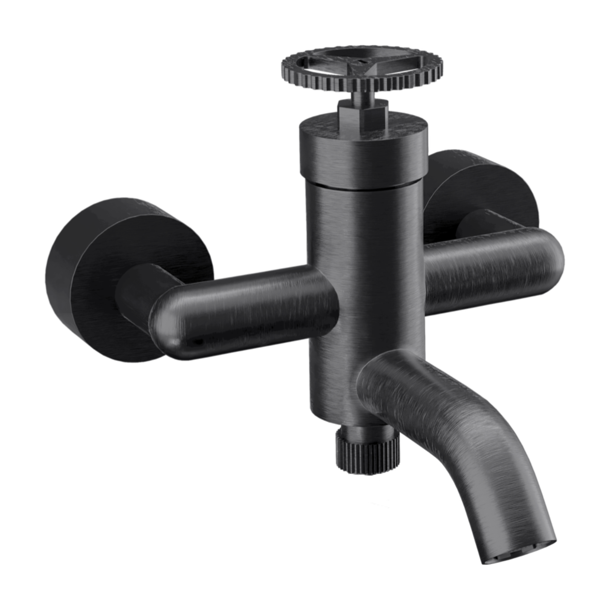 Смеситель для ванны Remer Chrono CH05CFP, черный брашированный хром