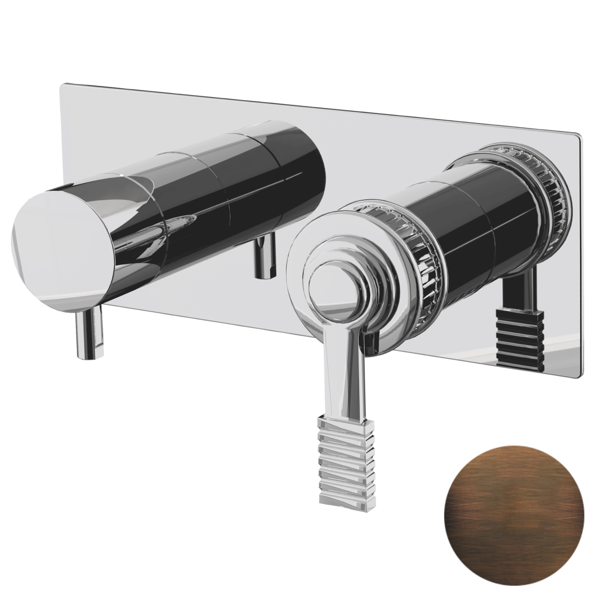 Смеситель для душа Remer Atelier AL92ZWBBR, бронза масляная