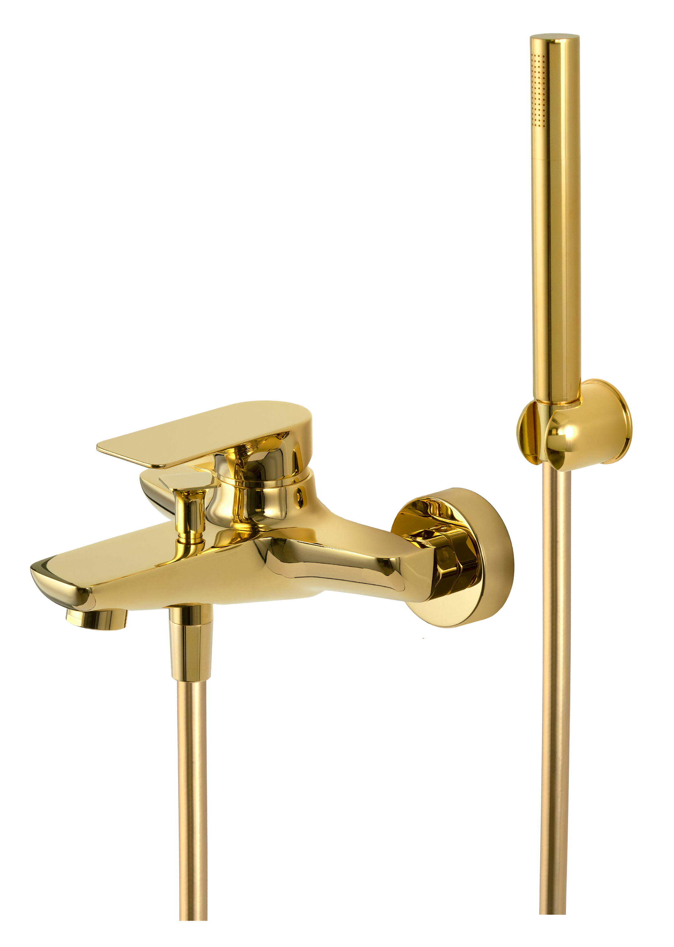 Смеситель для ванны Remer Infinity I02DO, золото глянцевое