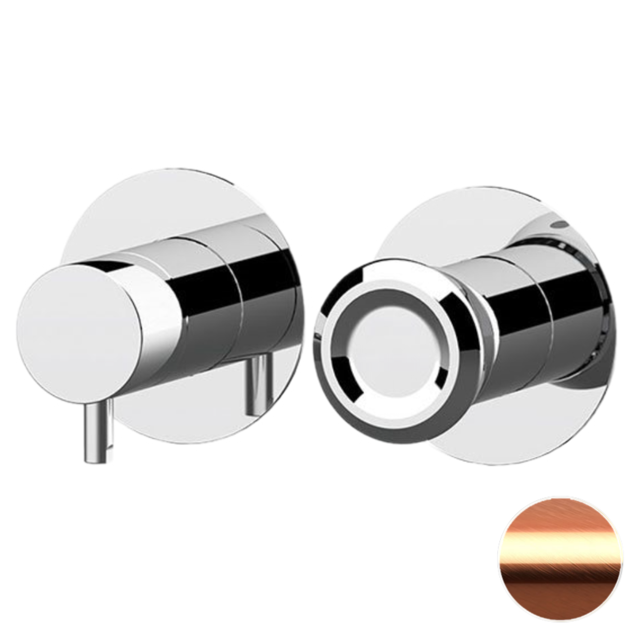 Смеситель для душа Remer Element ET92ZPWBRP, медь брашированная