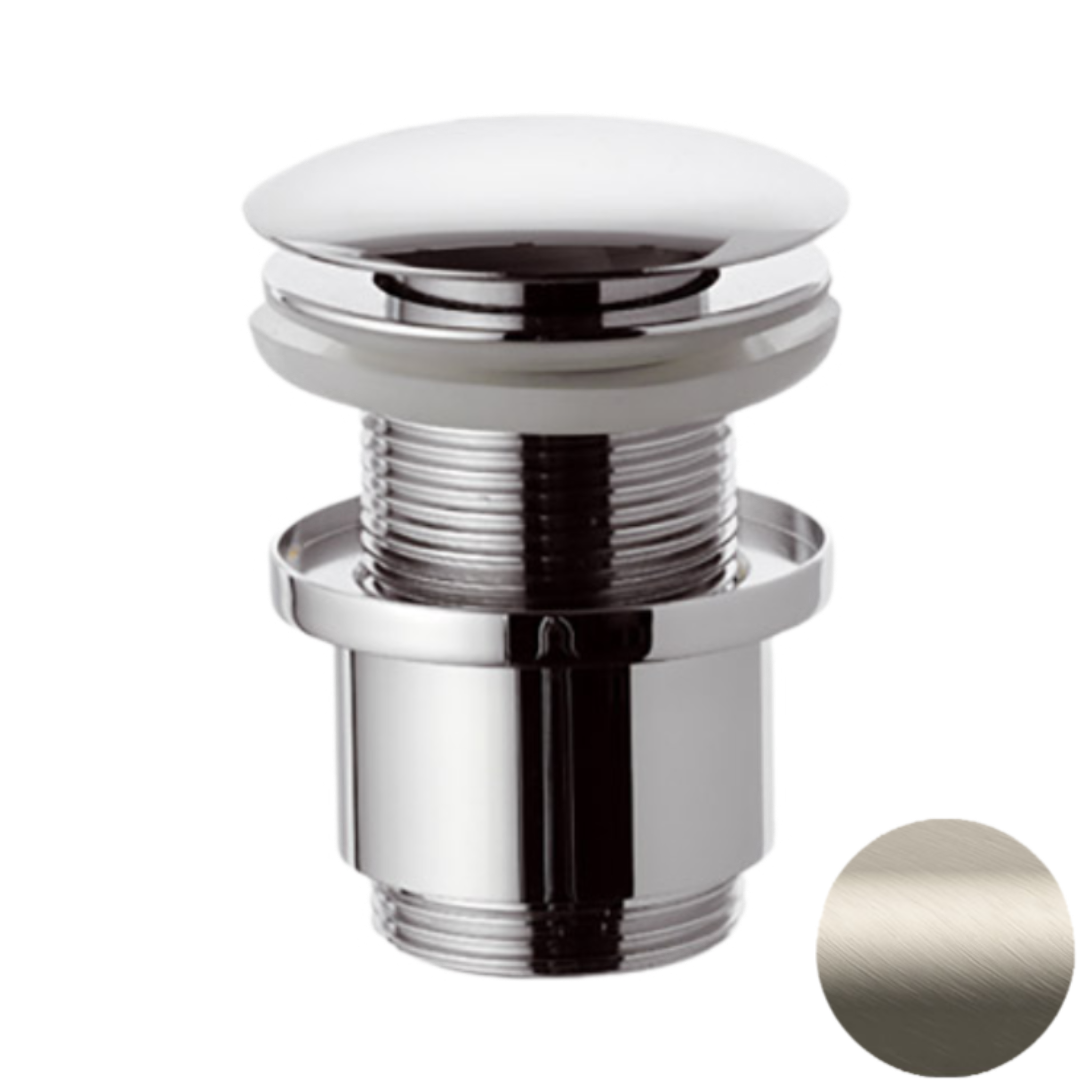 Донный клапан без перелива 1”1/4 Remer 904CC2114XV, сталь