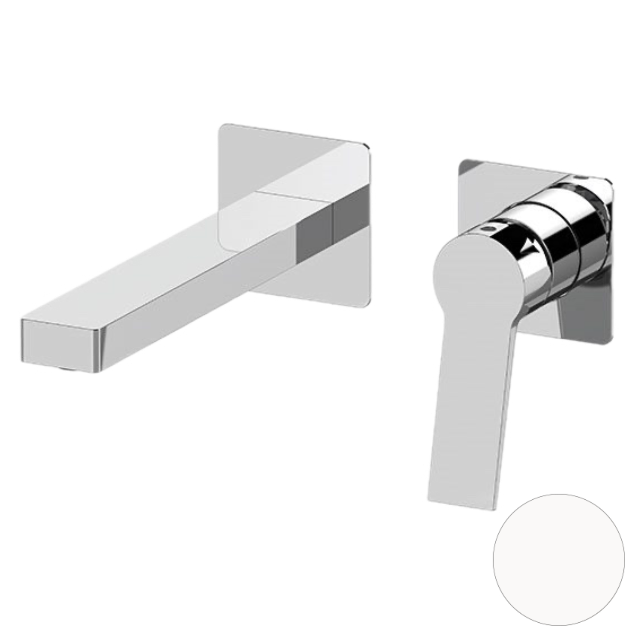 Смеситель для раковины Remer Slash SL15PBO, белый матовый