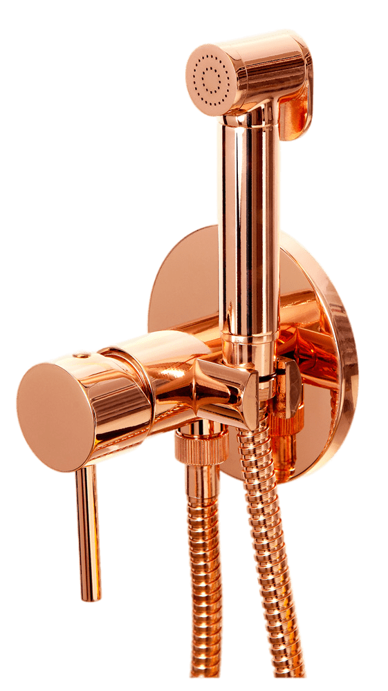 Гигиенический душ со смесителем Remer X Style X65WRL, медь глянцевая