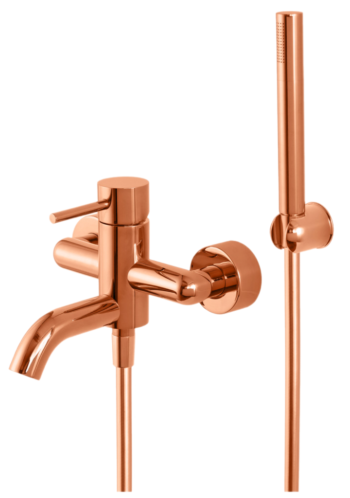Смеситель для ванны Remer X Style X02RL, медь глянцевая