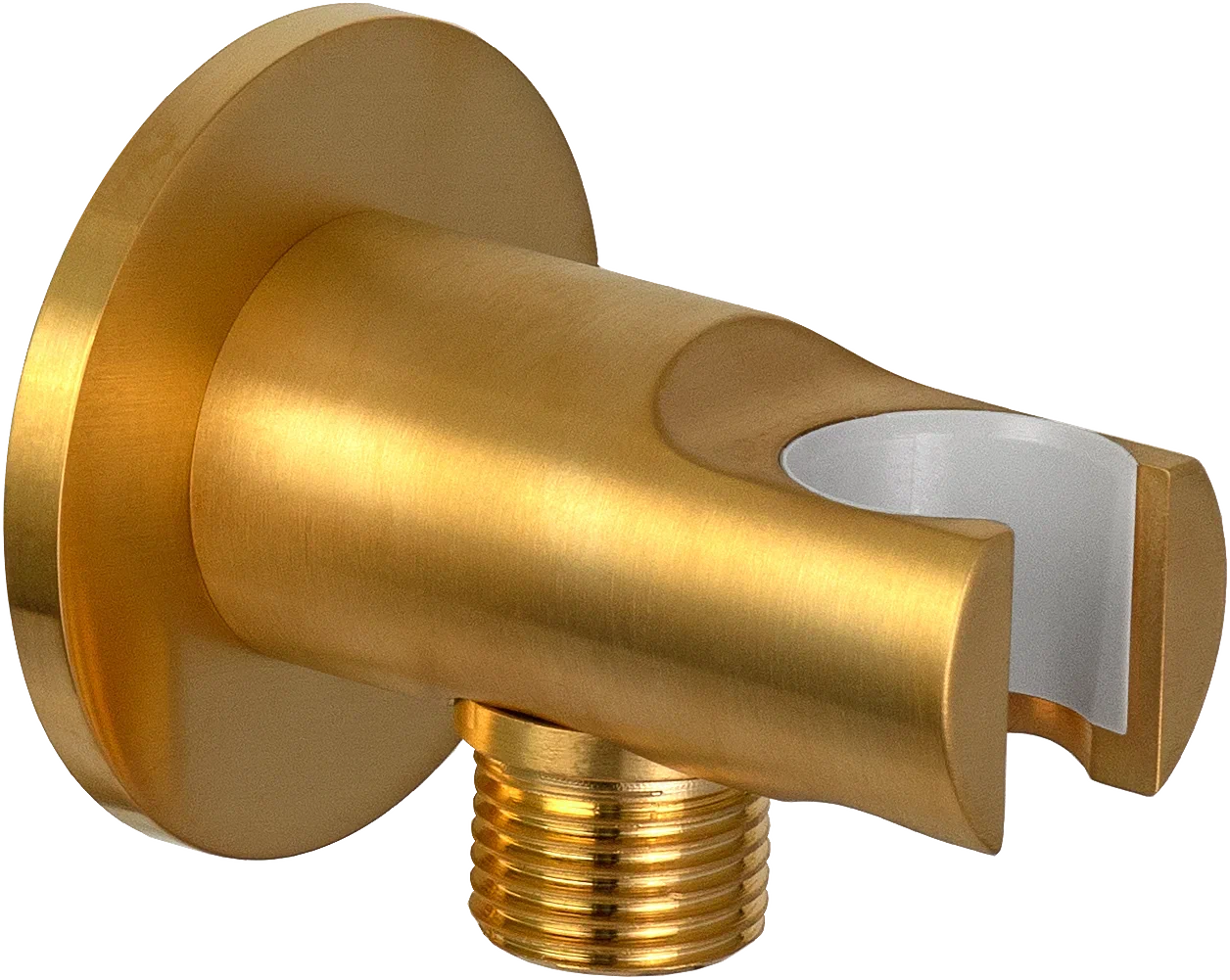 Держатель ручного душа с подключением шланга Remer 337MBG, золото брашированное