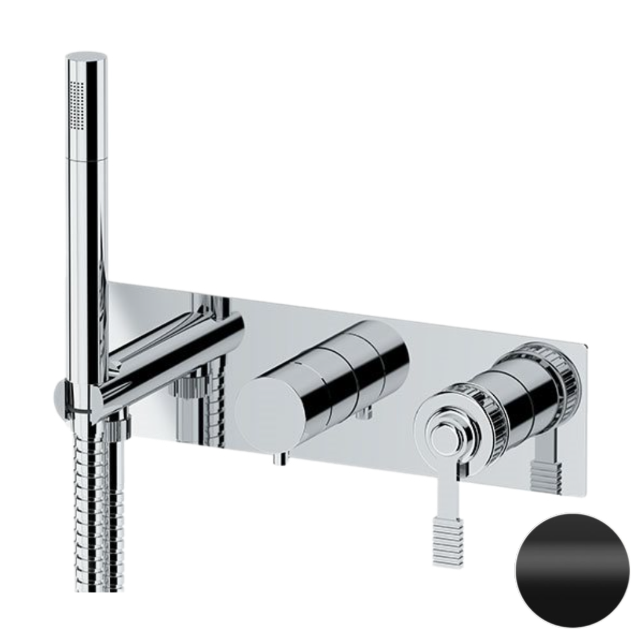 Смеситель для душа Remer Atelier AL97D2WBNO, черный матовый