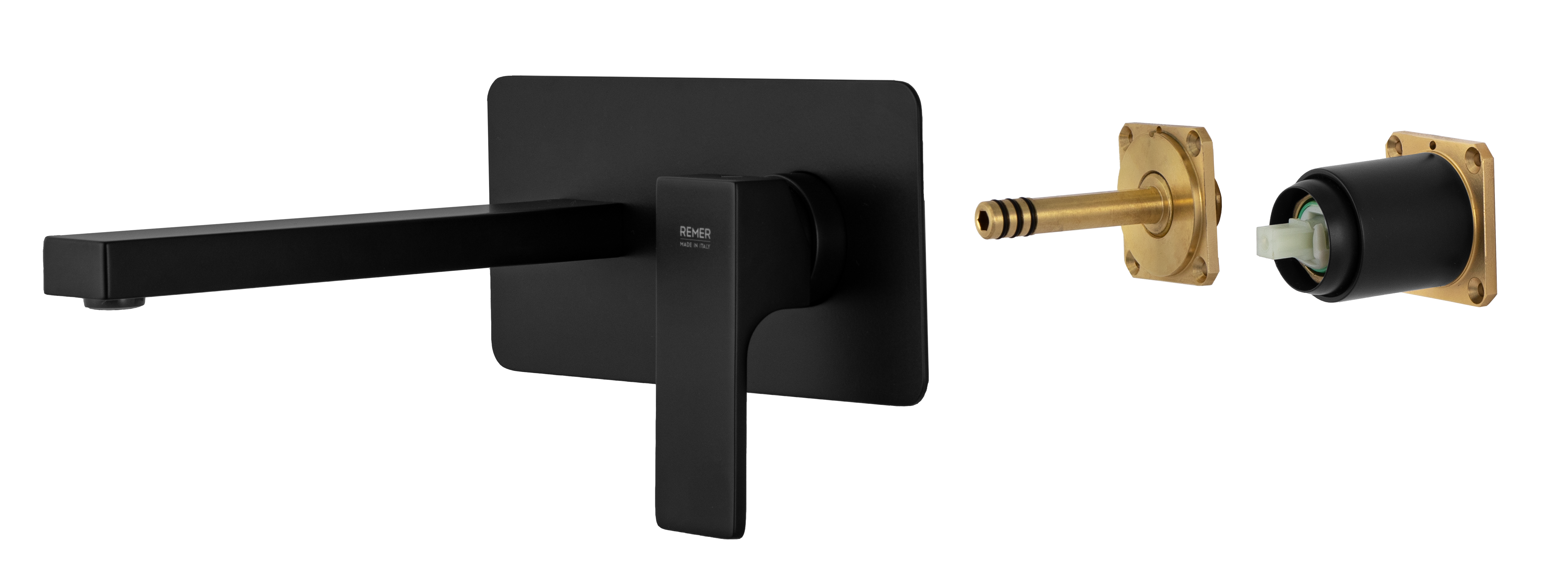 Смеситель для раковины Remer Absolute AU15KBNO, чёрный матовый