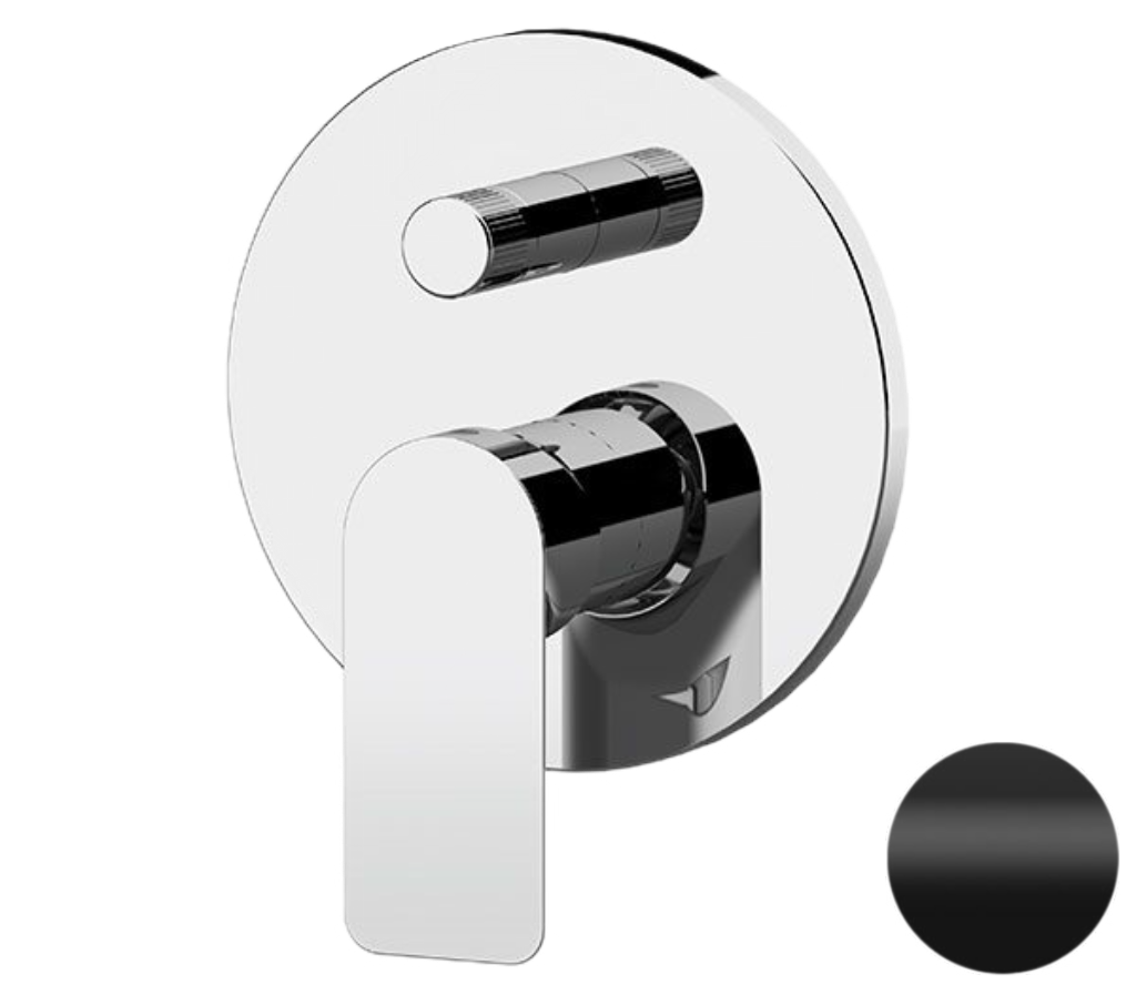 Смеситель для душа Remer Infinity I09HNO, черный матовый