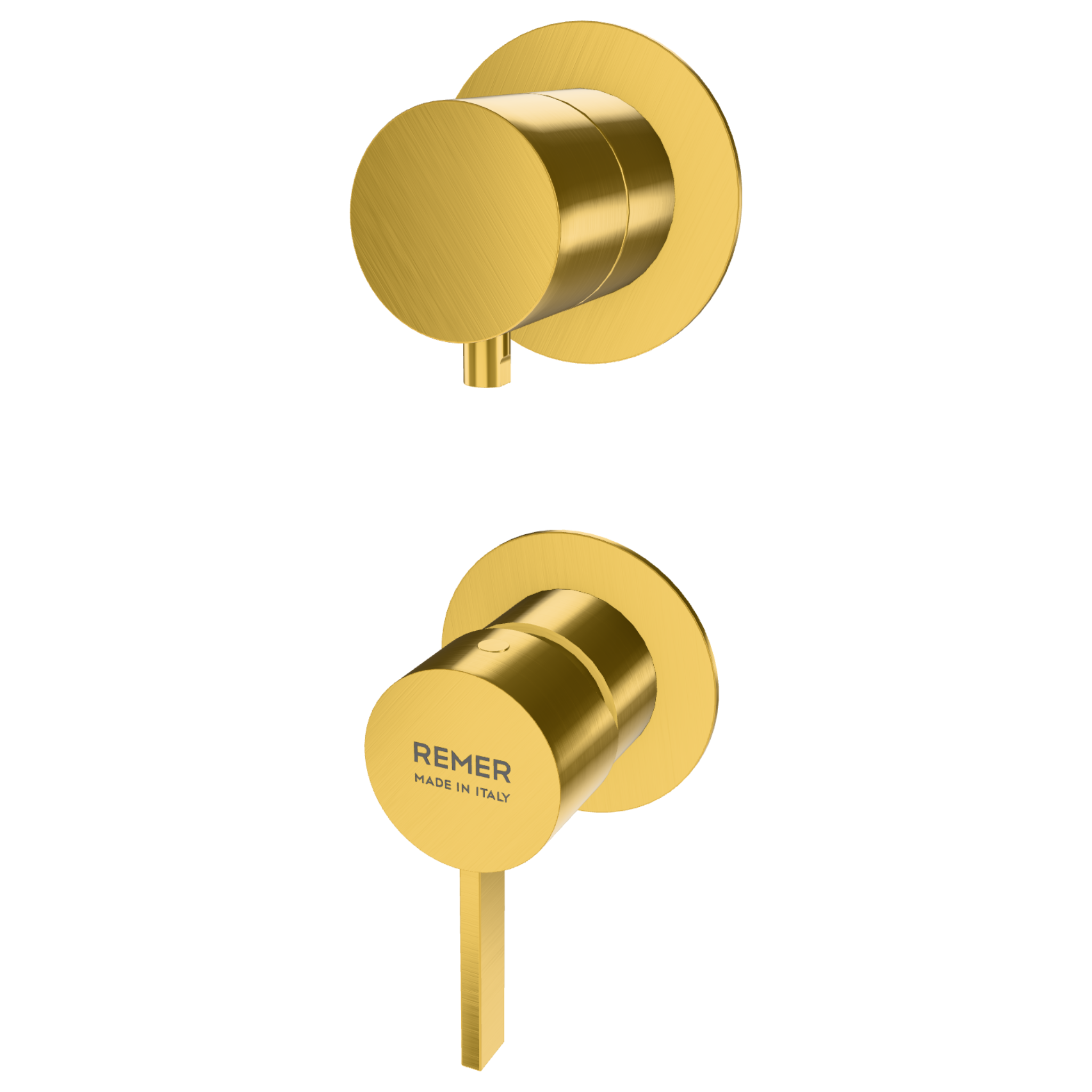 Смеситель для душа Remer Metrica MC93PWBBG, золото брашированное