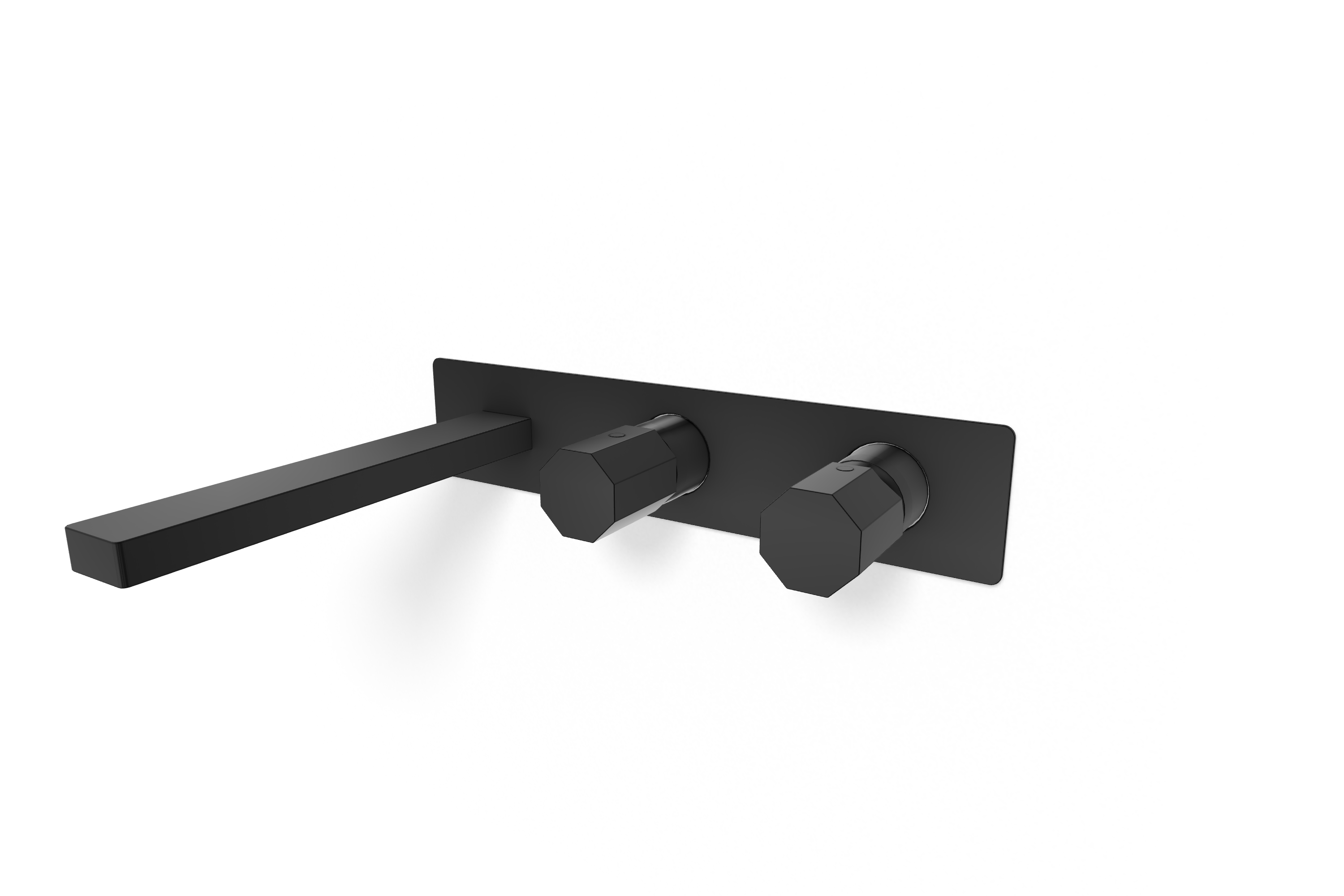 Смеситель для ванны Remer Ottagono ON54D2WBCFP, черный брашированный хром