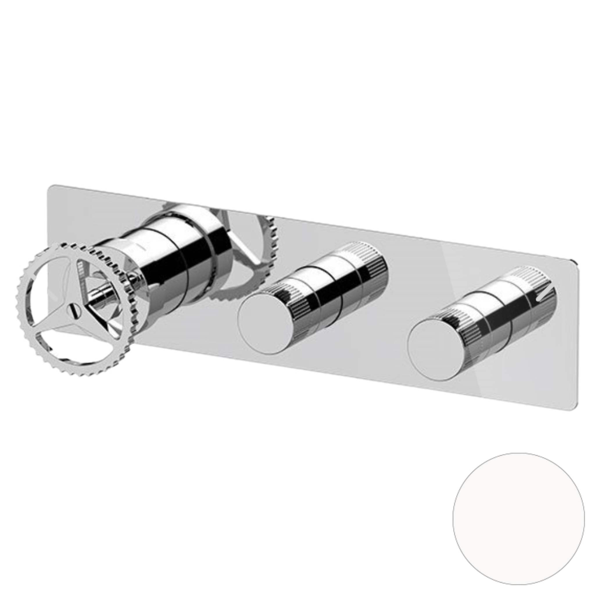 Смеситель для душа Remer Chrono CH98D2WBBO, белый матовый