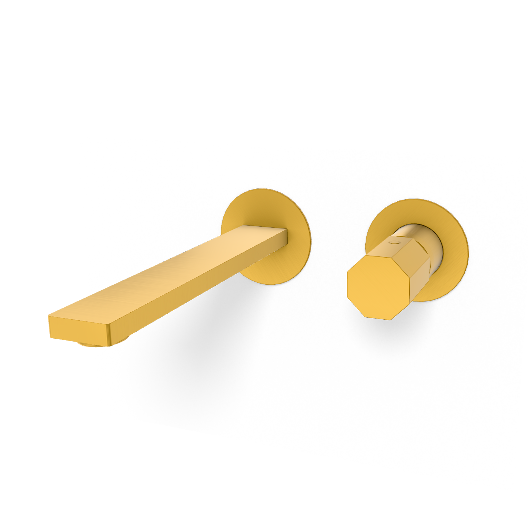 Смеситель для раковины Remer Ottagono ON15PWBBG, золото брашированное