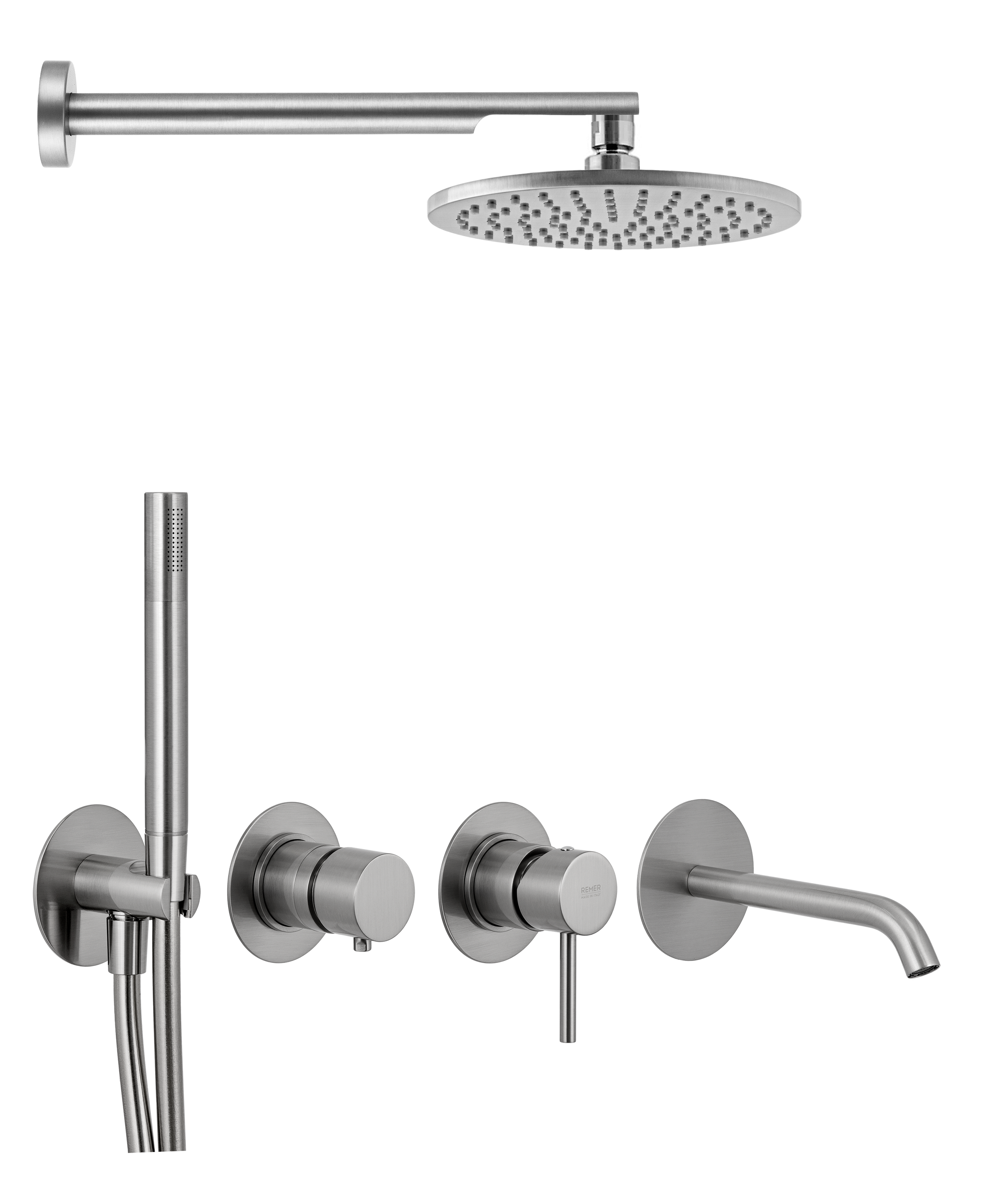 Душевая система Remer X Style X96D3SETXV, сталь