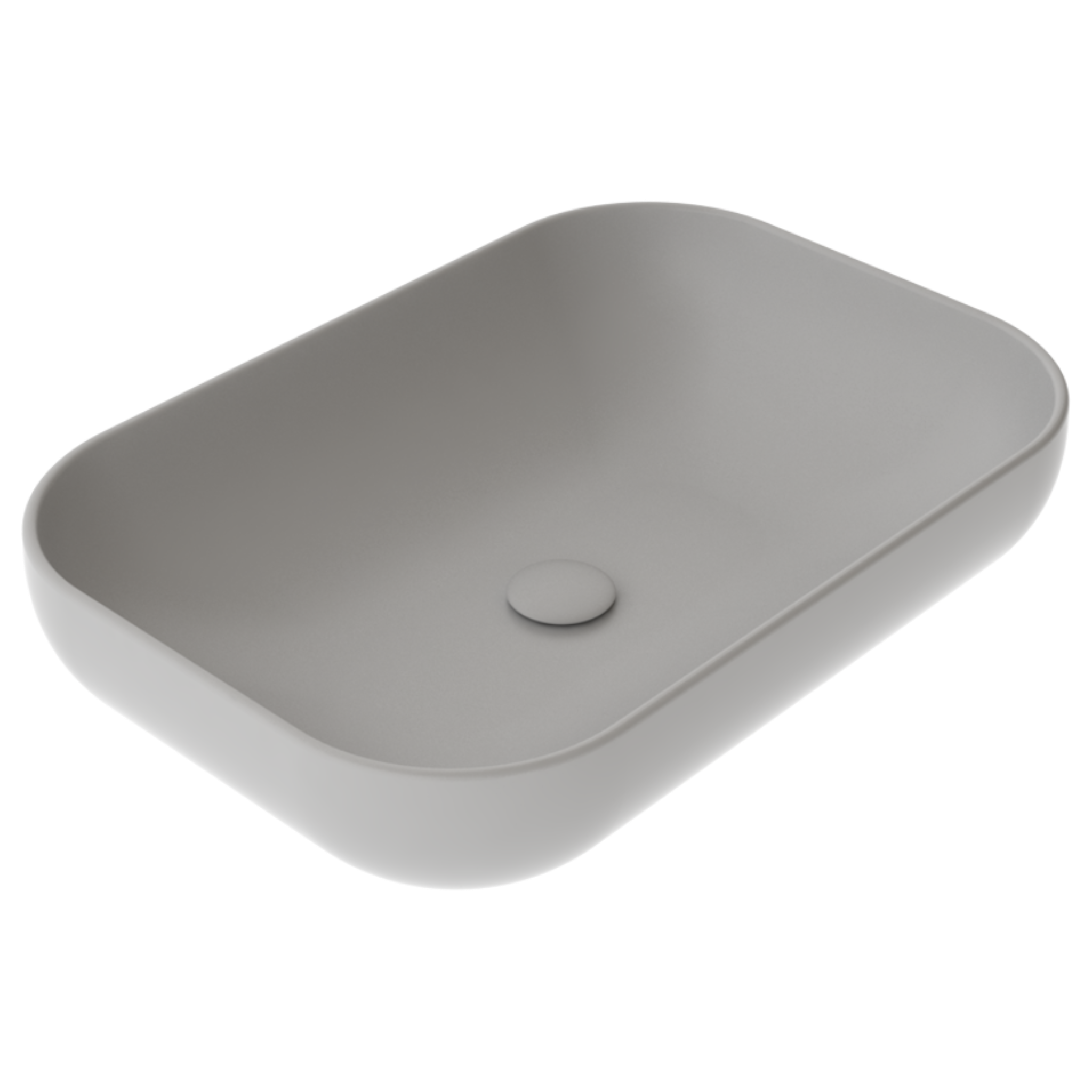 Раковина накладная 60x42 см GSG Ceramic Design Easy EALAVRE60019, дымчатый