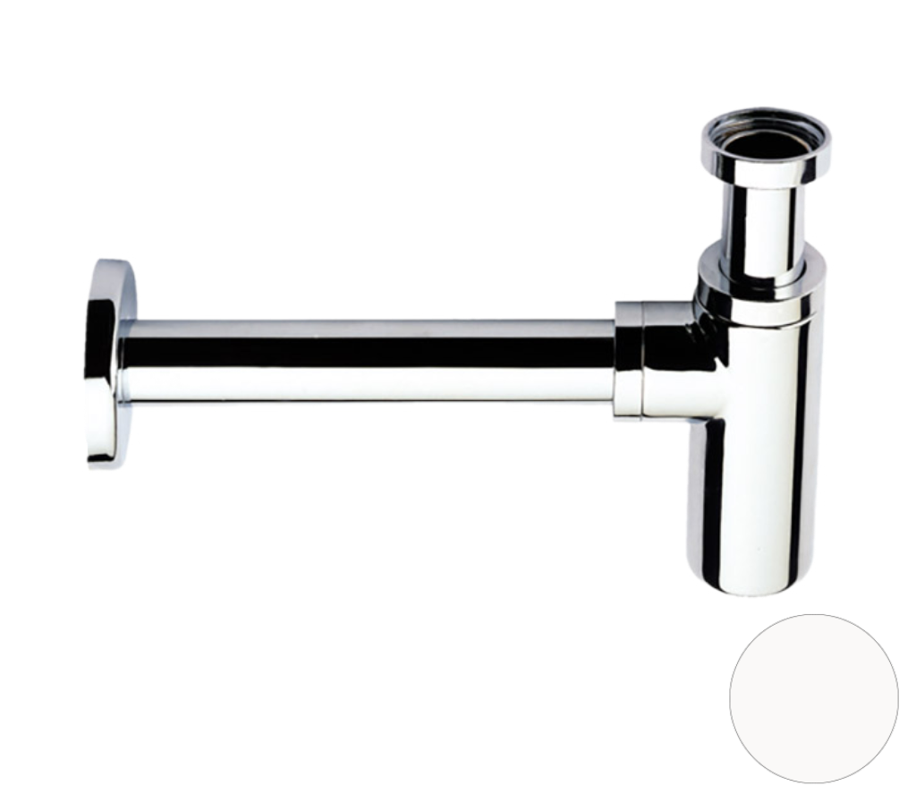 Сифон 1”1/4 Remer 958LBO, белый матовый