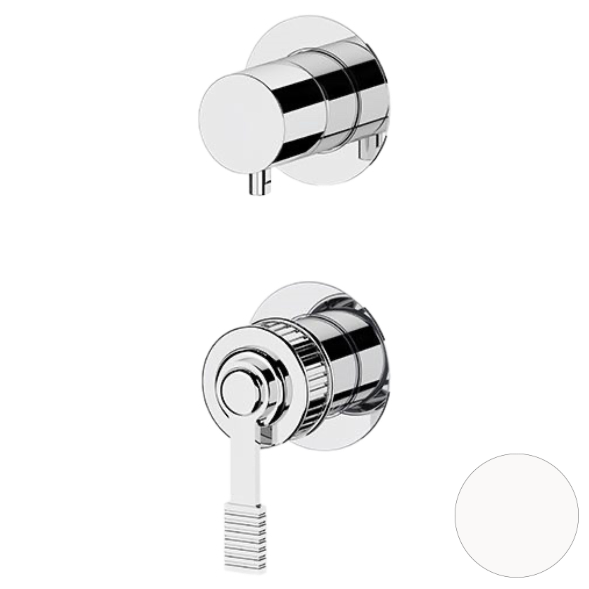 Смеситель для душа Remer Atelier AL92PWBBO, белый матовый