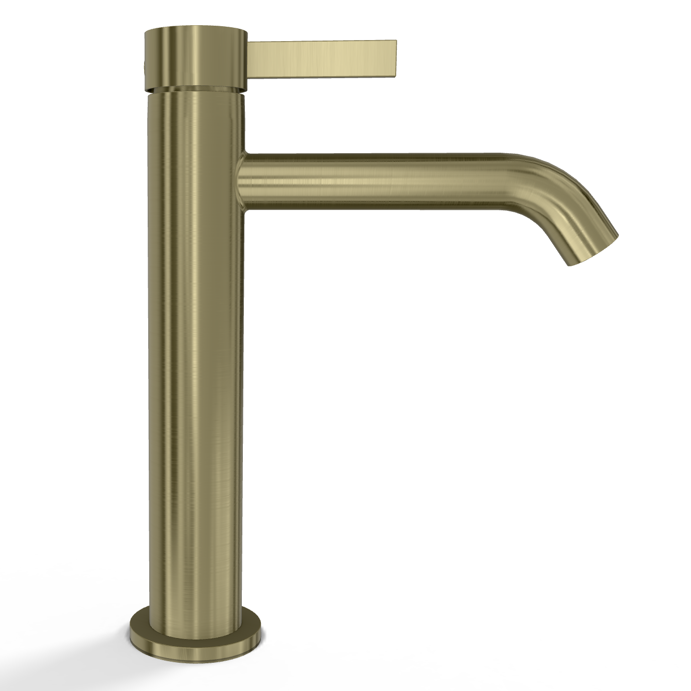 Смеситель для раковины Remer Metrica MC12ACH, шампань брашированная PVD