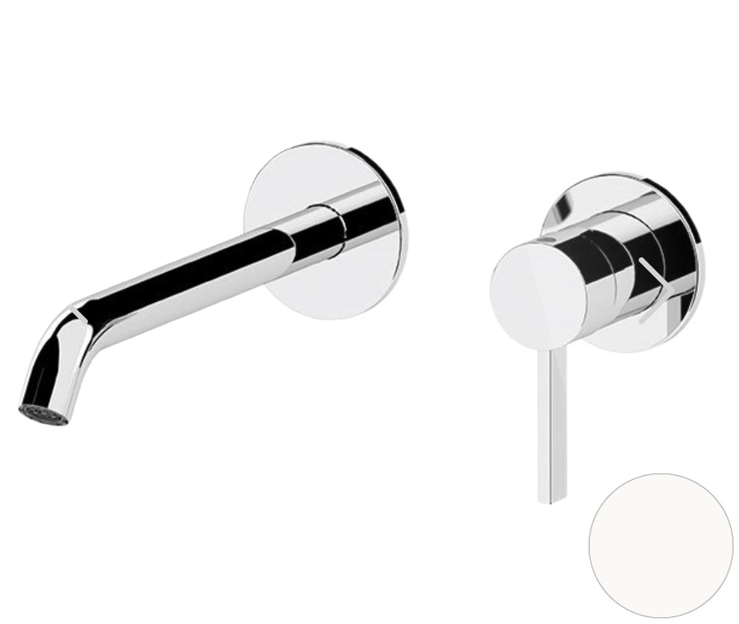 Смеситель для раковины Remer Metrica MC15PBO, белый матовый