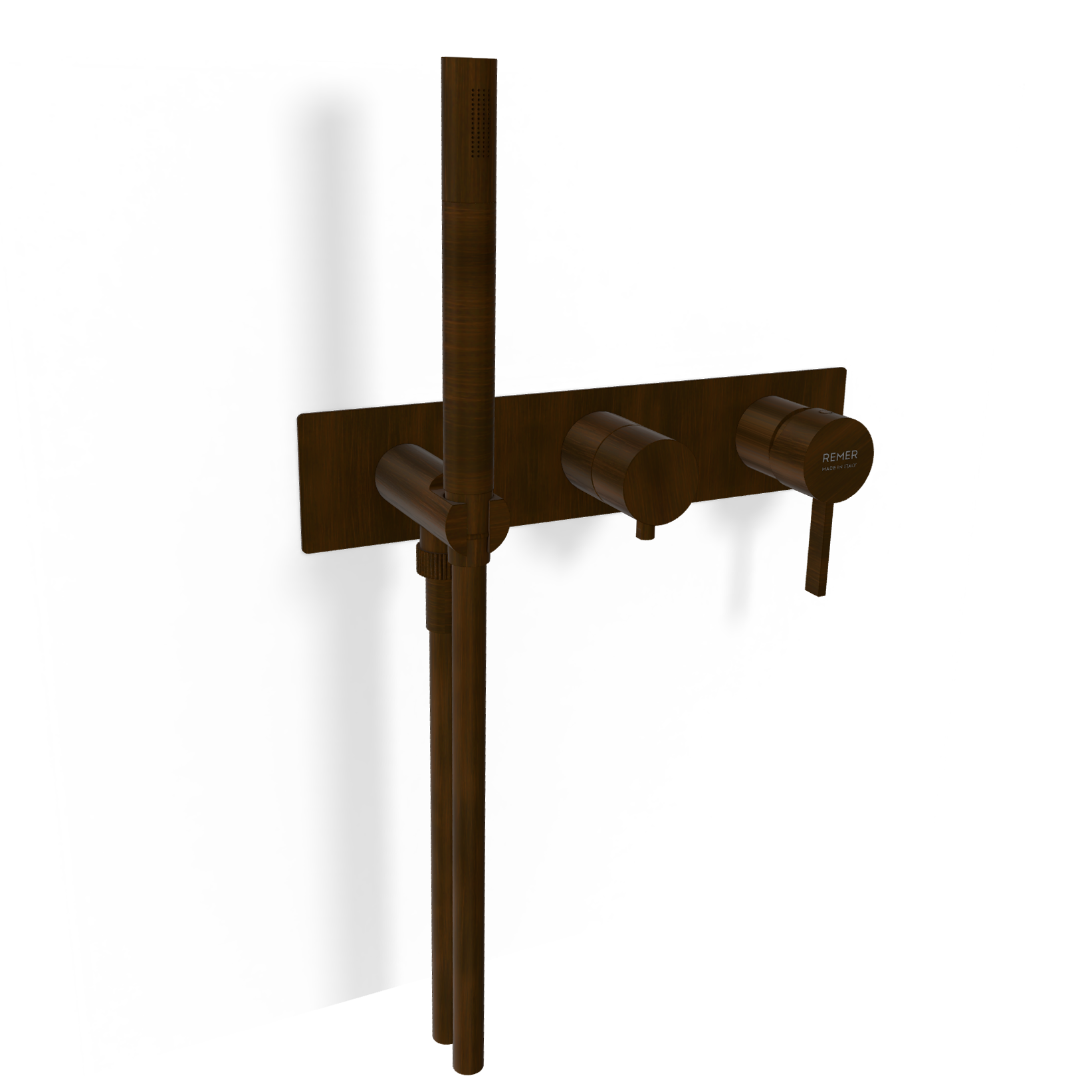 Смеситель для душа Remer Metrica MC97D3WBBR, бронза масляная