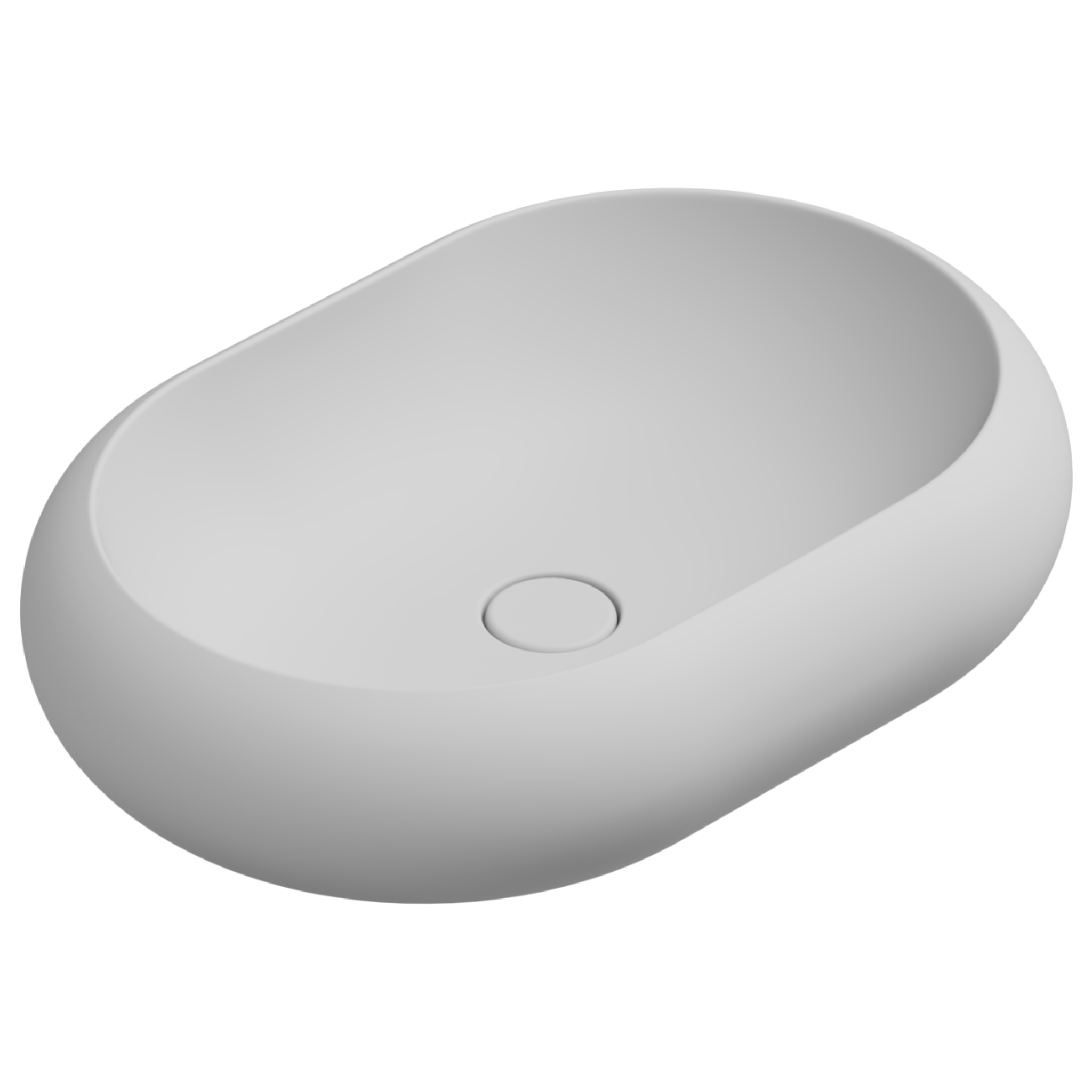 Раковина накладная 60x42 см GSG Ceramic Design Petra PELAV60001, белый матовый