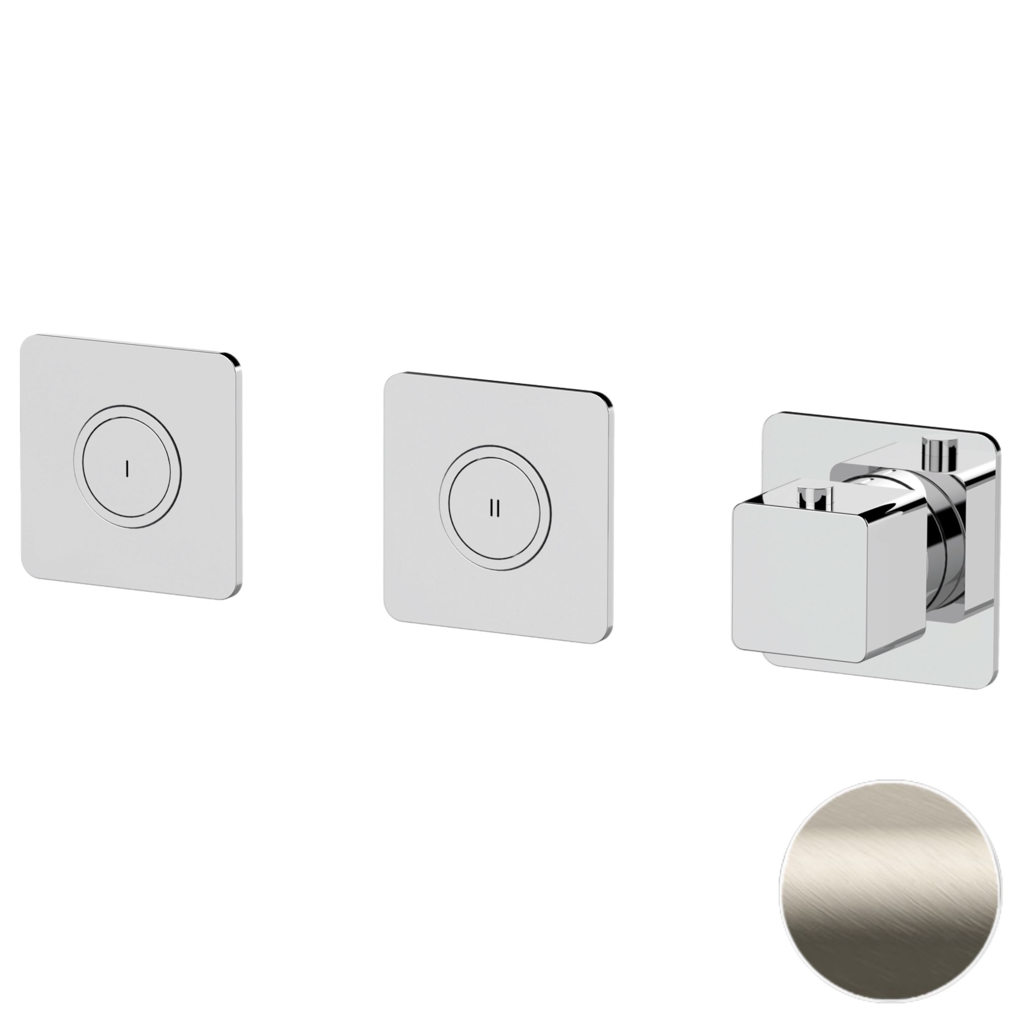 Смеситель термостатический для душа Remer Absolute AU99D2PKBXV, сталь