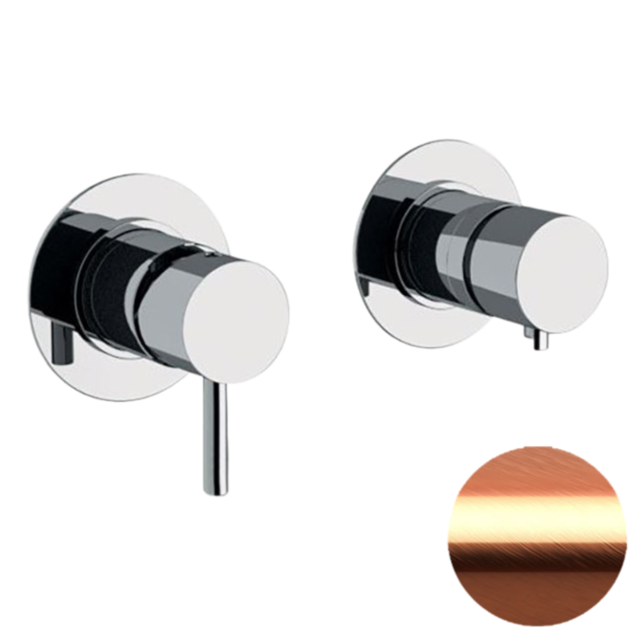 Смеситель для душа Remer X Style X96D3RP, медь брашированная