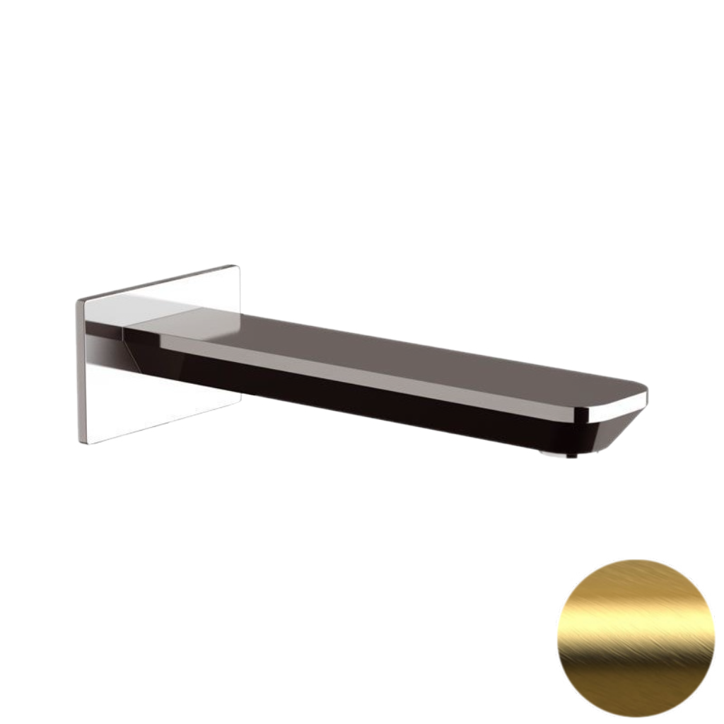 Излив настенный 19 см Daniel Tiara TA4704DP, золото брашированное