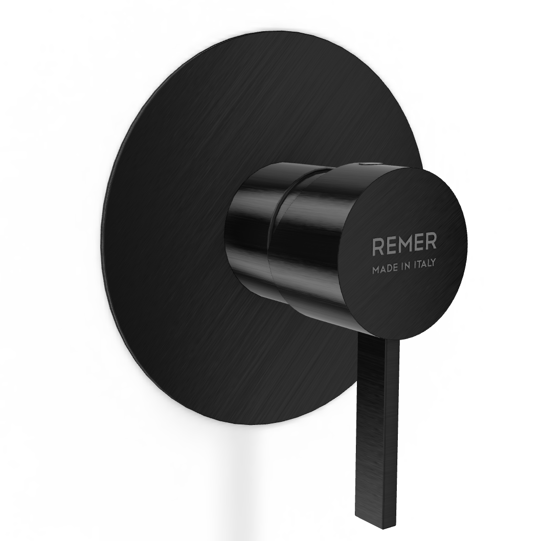 Смеситель для душа Remer Metrica MC30LGM, оружейная сталь PVD