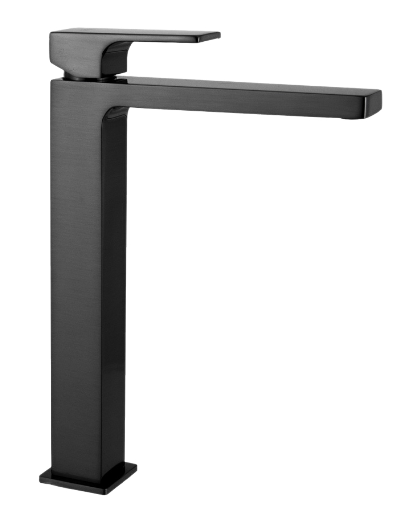 Смеситель для раковины Remer Absolute AU11LCFP, чёрный брашированный хром