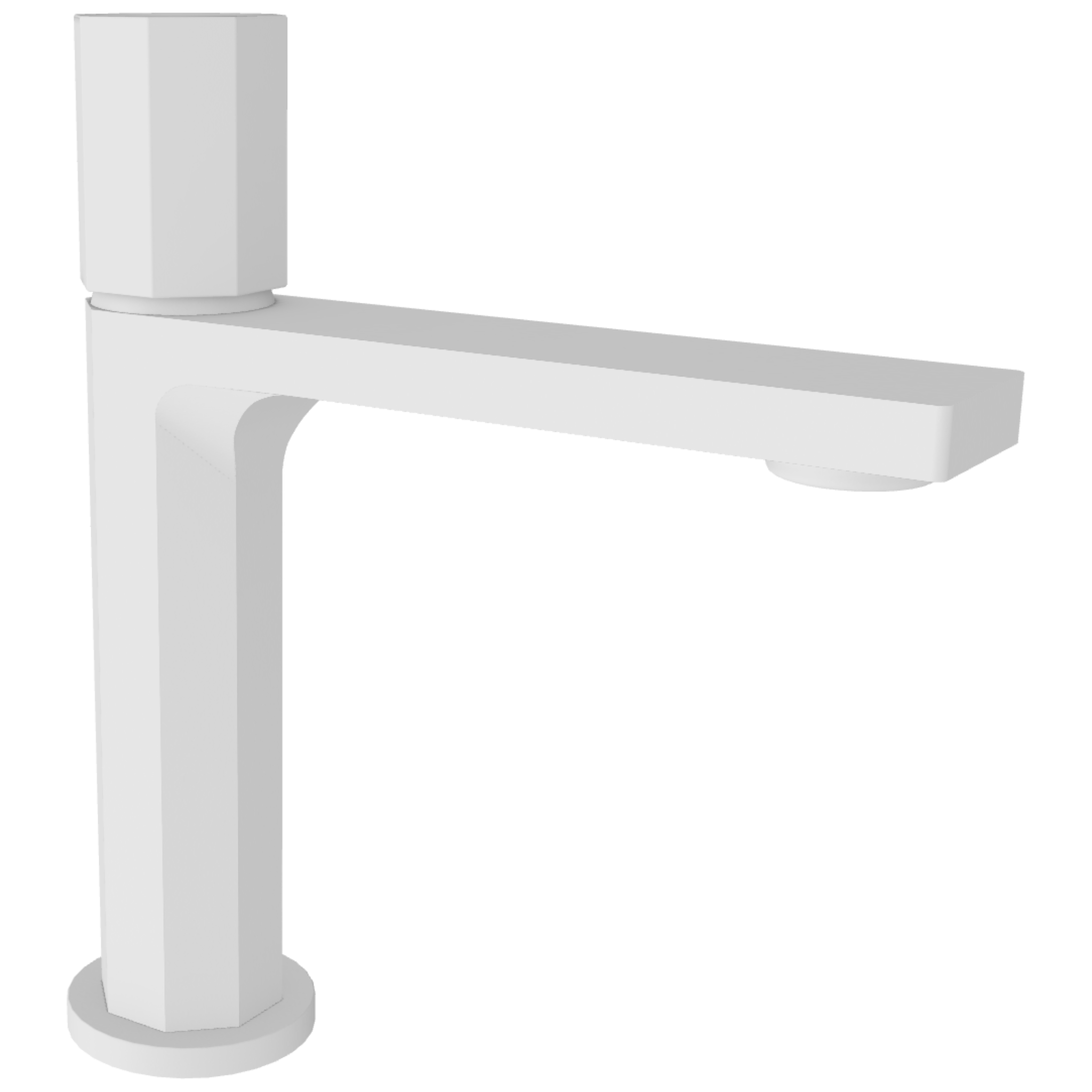 Смеситель для раковины Remer Ottagono ON12BO, белый матовый