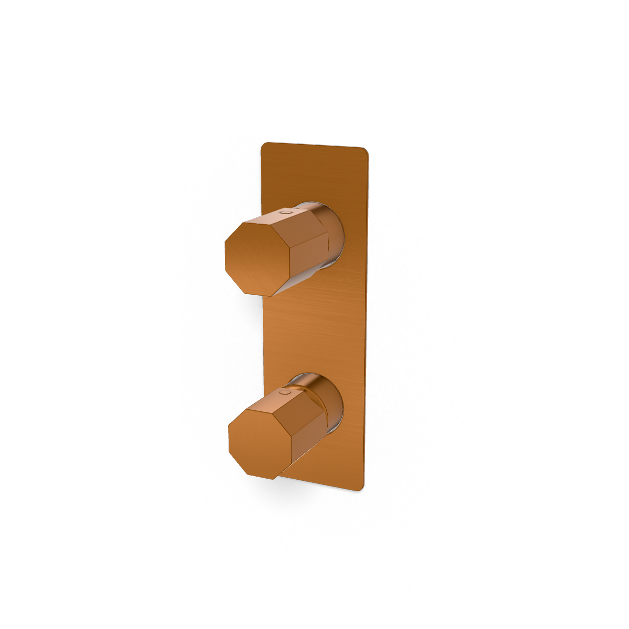 Смеситель для душа Remer Ottagono ON93WBCU, медь брашированная PVD