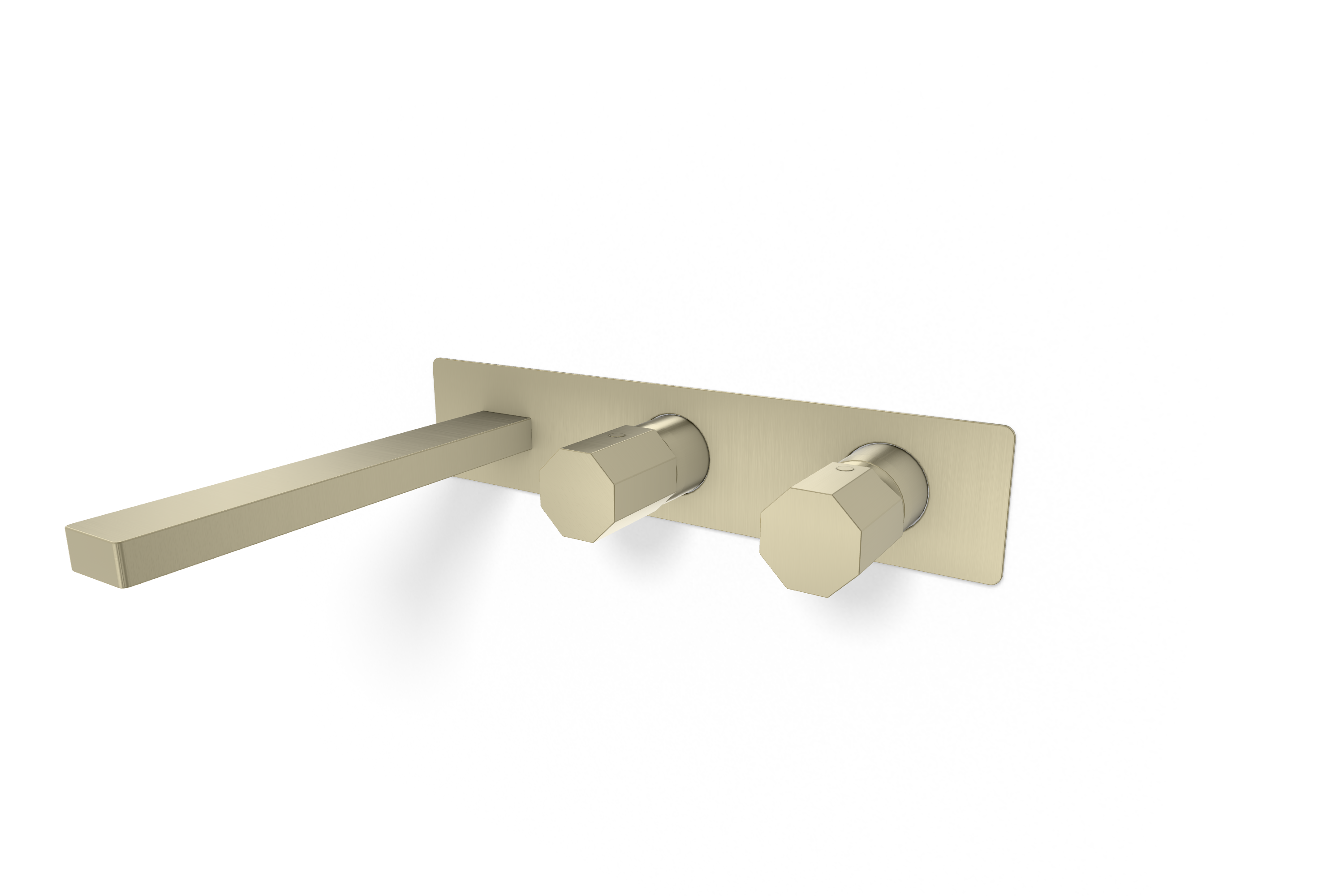 Смеситель для ванны Remer Ottagono ON54D2WBNZ, никель брашированный PVD