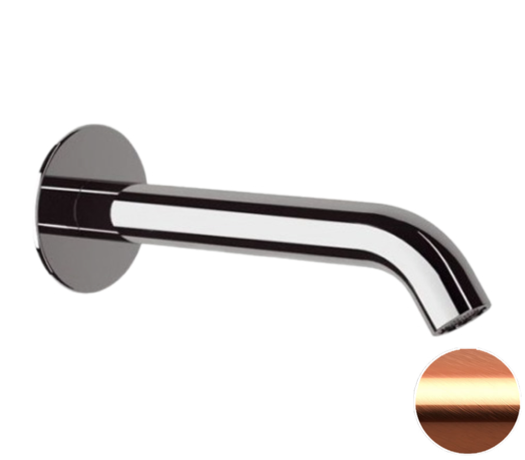 Излив настенный 16 см Remer X Style 91XRP, медь брашированная