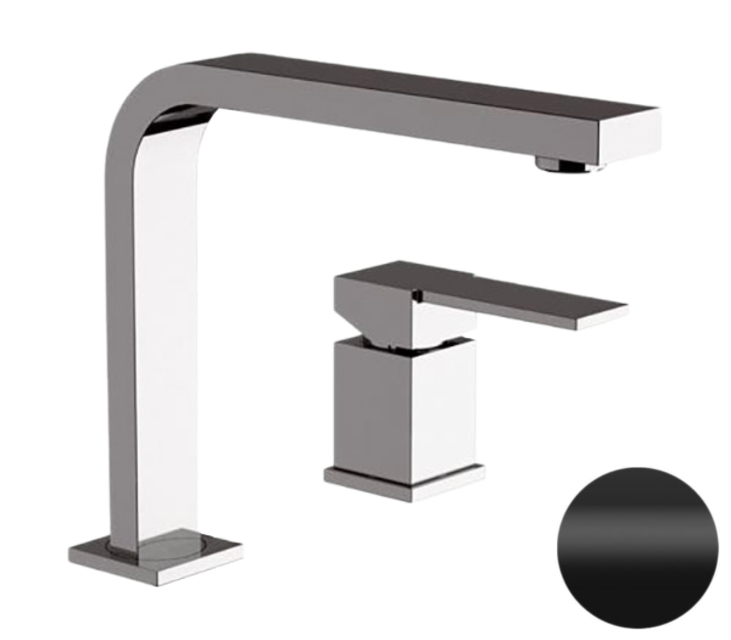 Смеситель для раковины Remer Qubika Q57NO, черный матовый