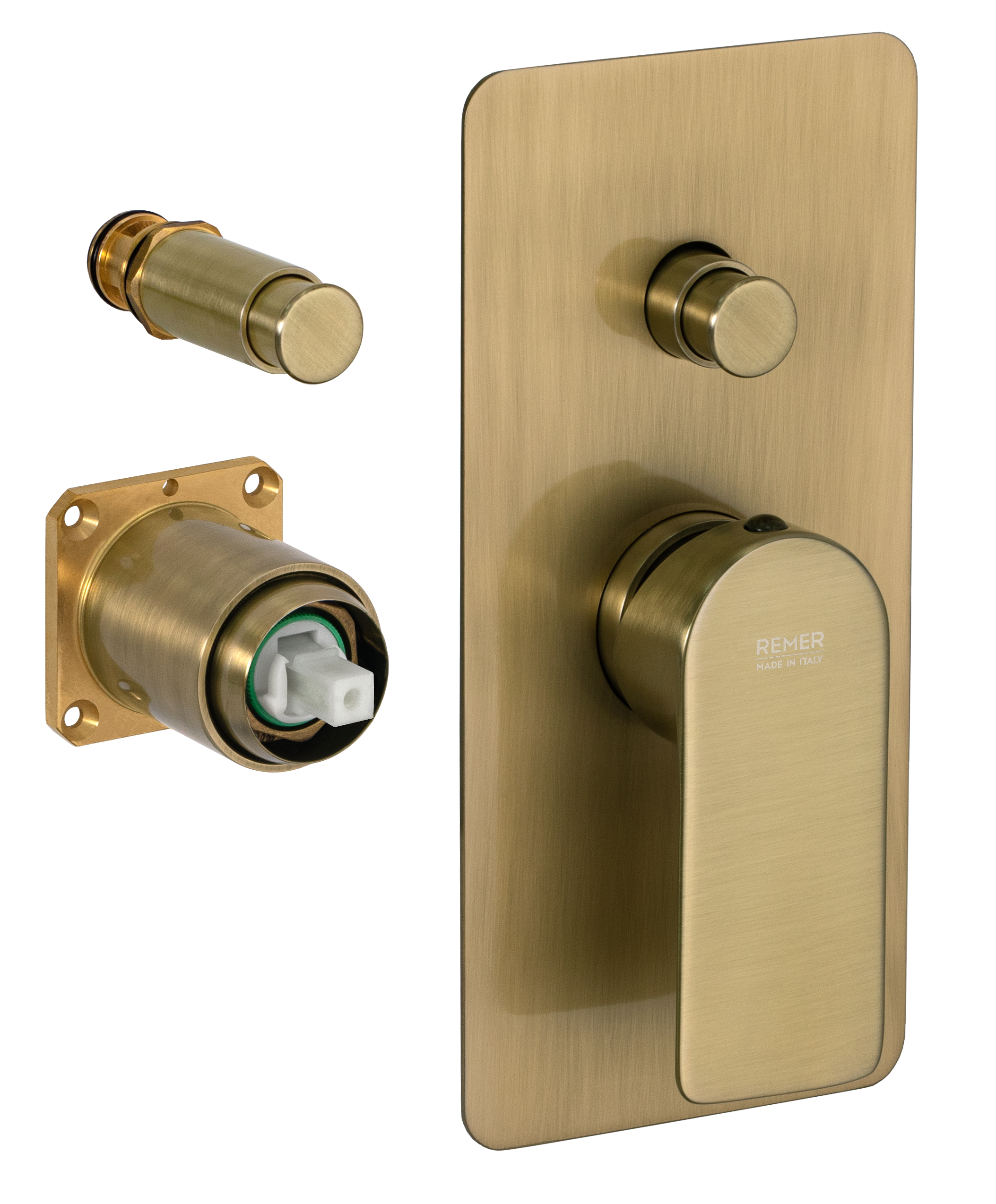 Смеситель для душа Remer Infinity I09KBVO, состаренная латунь