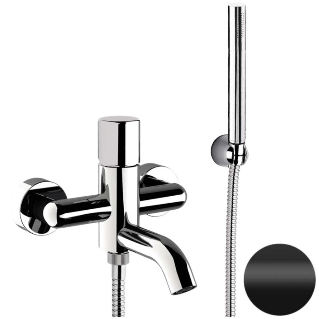 Смеситель для ванны Daniel Trilogy TG61015, чёрный матовый