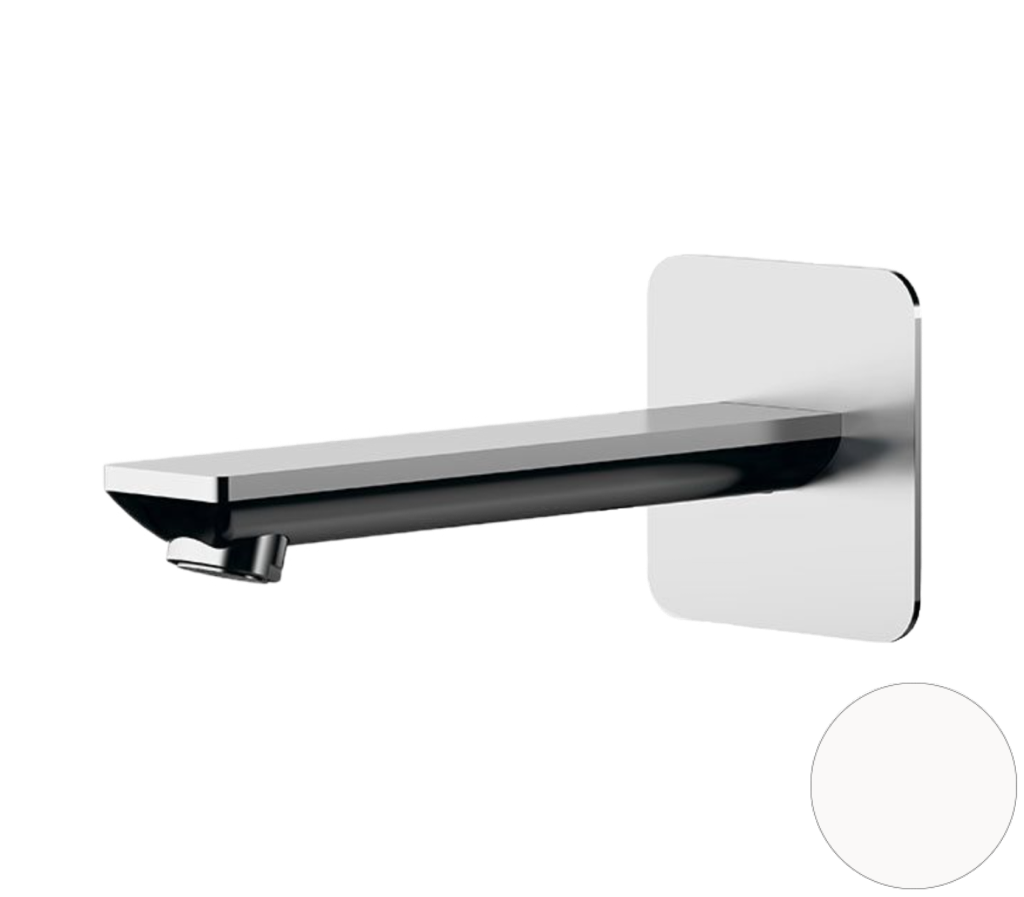 Излив настенный 18 см Remer Energy 91EYBO, белый матовый