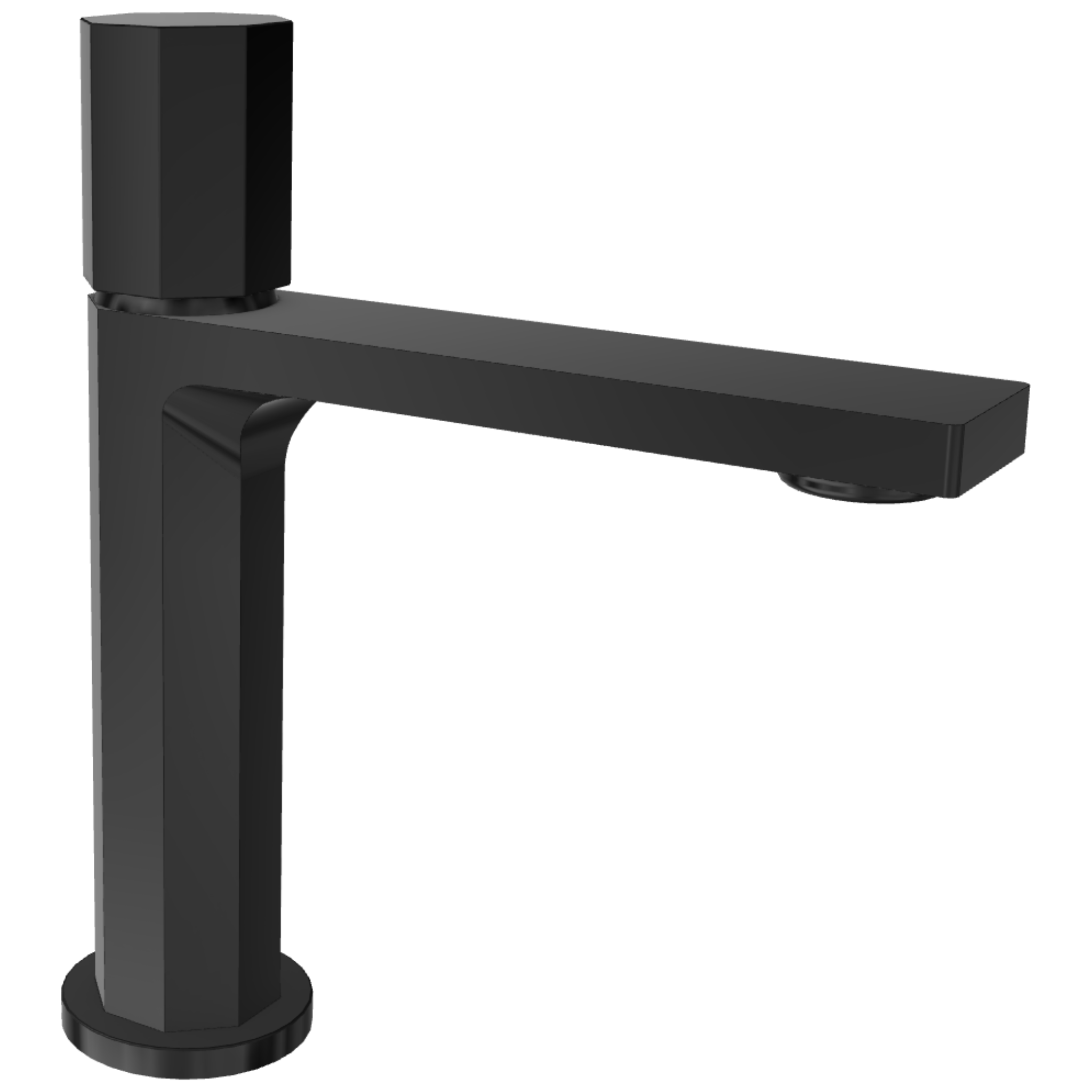 Смеситель для раковины Remer Ottagono ON12ACFP, черный брашированный хром