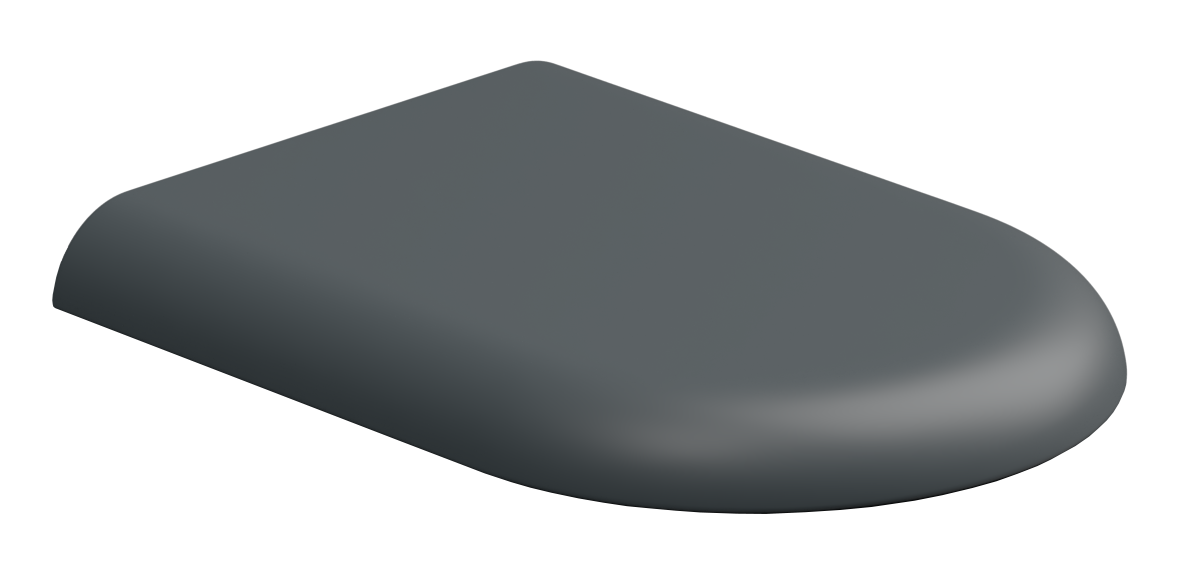 Крышка с сиденьем для подвесного унитаза с микролифтом GSG Ceramic Design Petra PECOPRTICR028, Ebano Matt