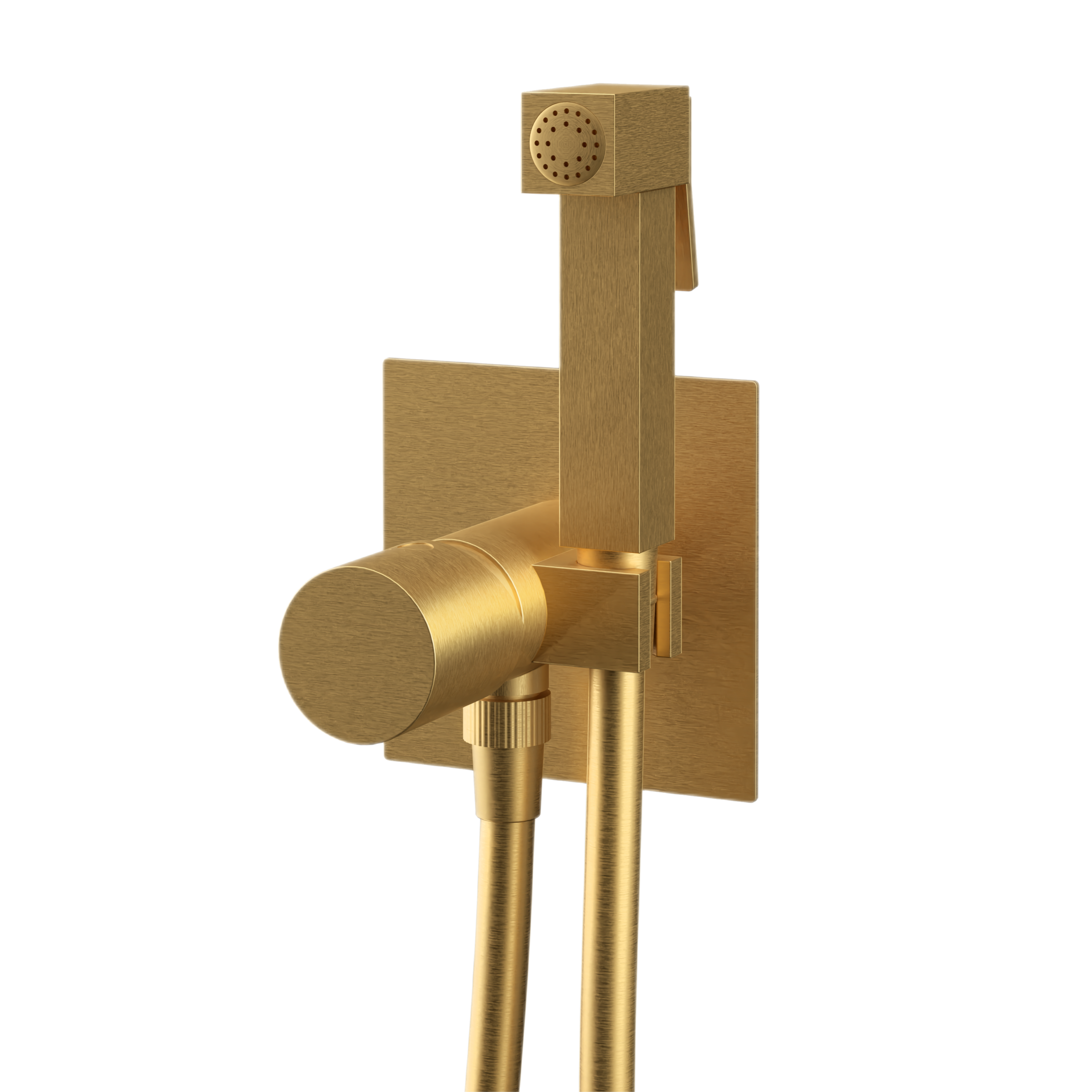 Гигиенический душ со смесителем Remer Edge EG565BG, золото брашированное