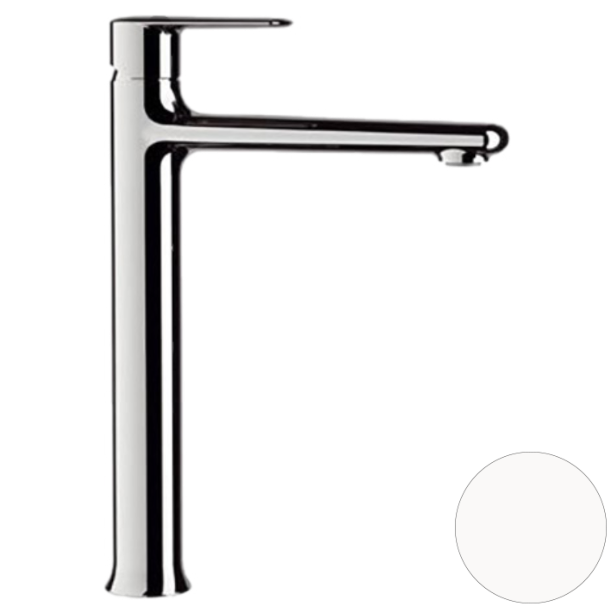 Смеситель для раковины Remer Vanity V11LBO, белый матовый