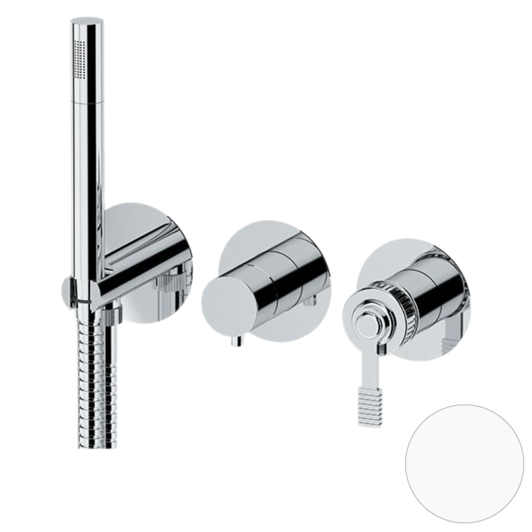 Смеситель для душа Remer Atelier AL97D3PWBBO, белый матовый