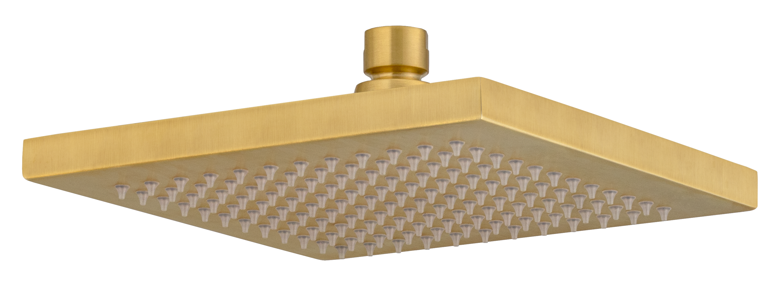 Верхний душ с шарнирным соединением 20 см Remer 359SSBGX, золото брашированное