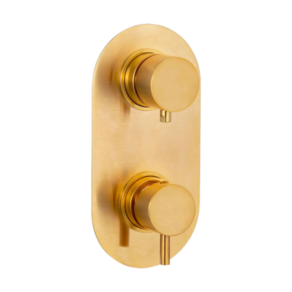 Смеситель для душа Daniel Tokyo TK612D3KBDP, золото брашированное