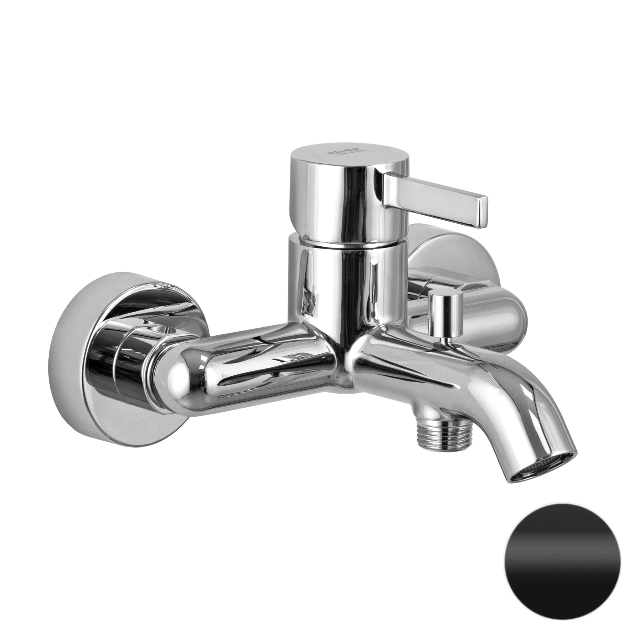 Смеситель для ванны Remer Metrica MC05NO, черный матовый