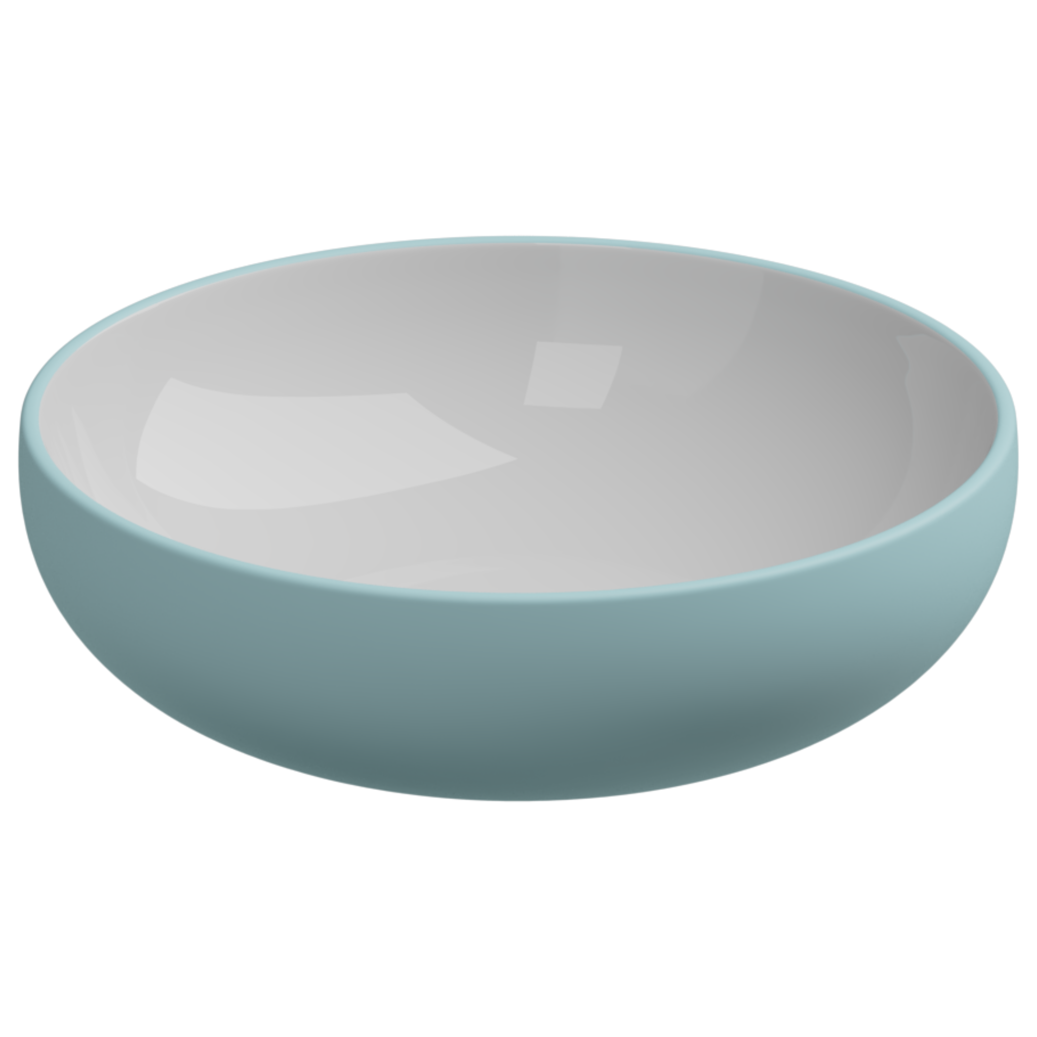 Раковина накладная биколор 45 см GSG Ceramic Design Easy EALAVRO45BI000/037, White/Ice Matt