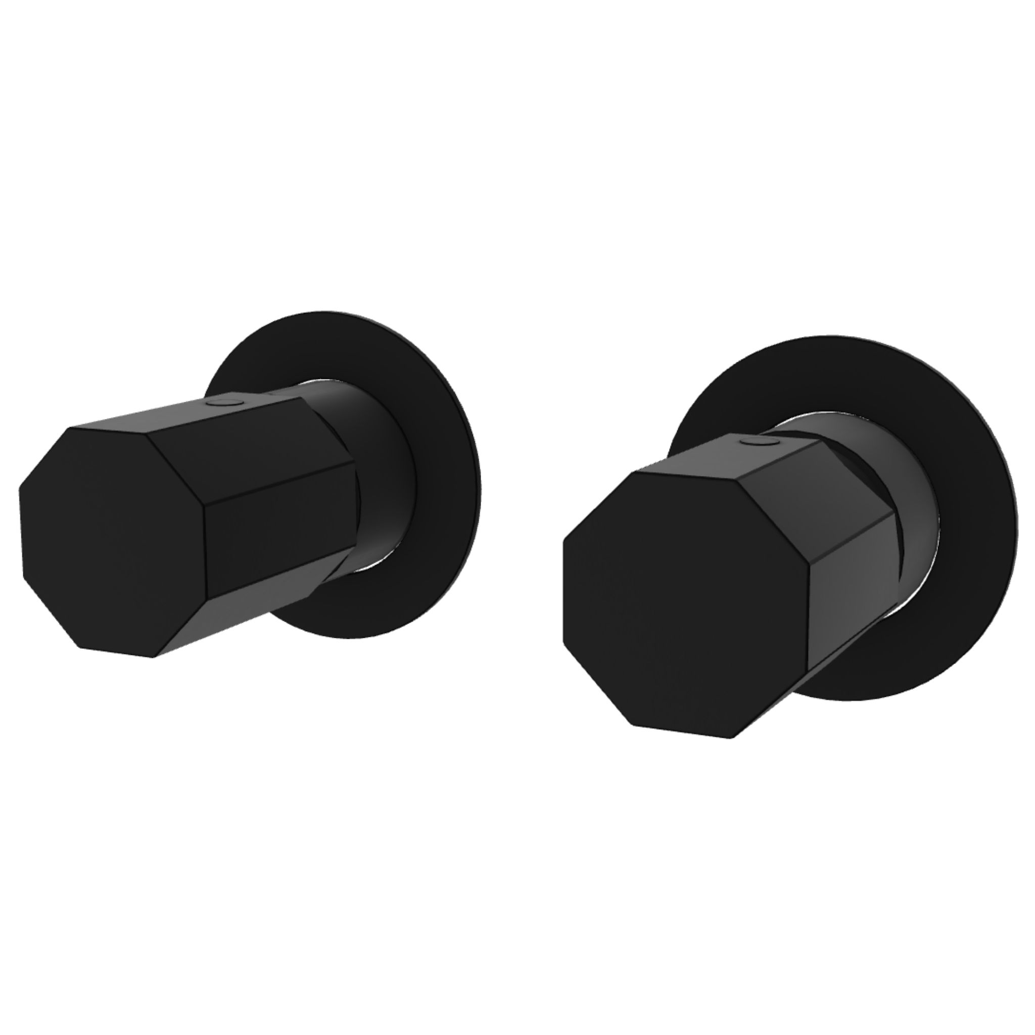 Смеситель для душа Remer Ottagono ON93ZPWBNO, черный матовый